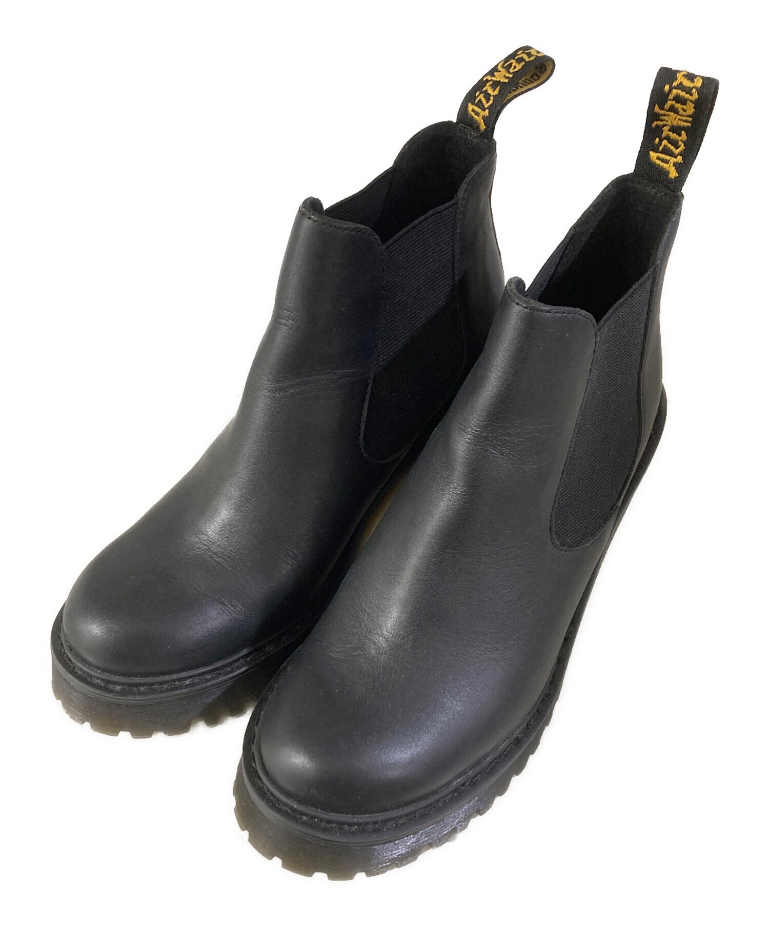 【Dr.Martens】レザー サイドゴアヒールブーツ UK4 37 23cm 中古・古着通販】Dr.Martens (ドクターマーチン) サイドゴアヒール