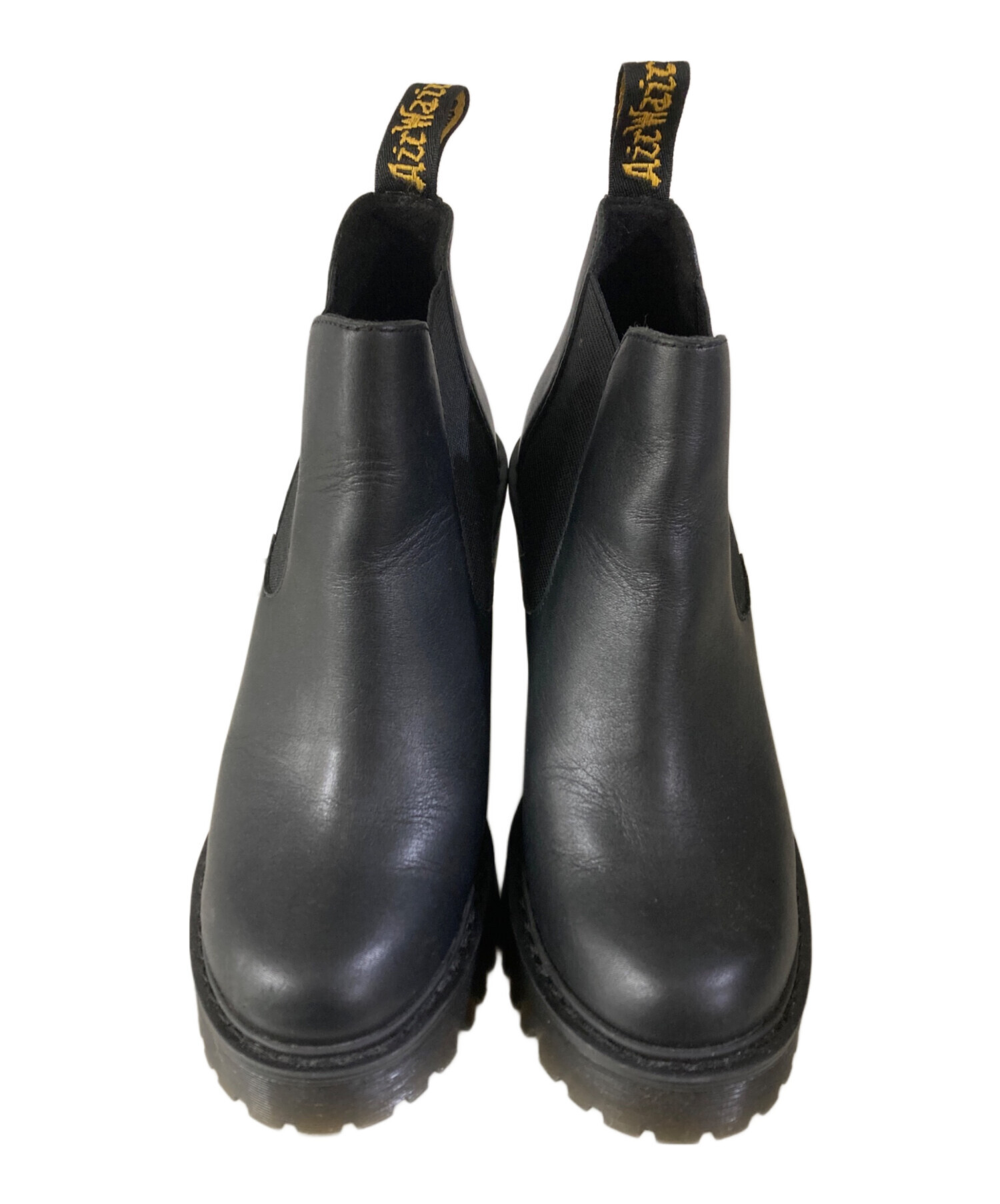 【USED】Dr.Martensドクターマーチンブラック サイドゴアブーツレザー 中古・古着通販】Dr.Martens (ドクターマーチン) サイドゴアヒール
