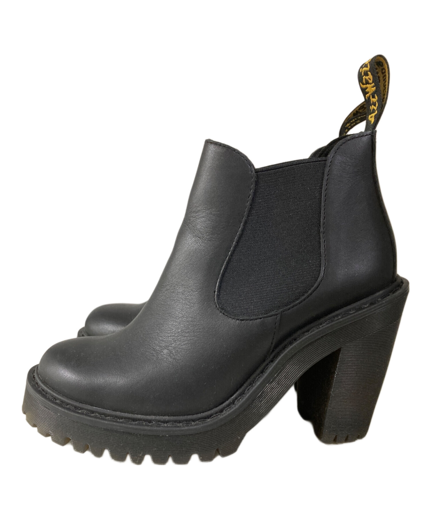 【Dr.Martens】レザー サイドゴアヒールブーツ UK4 37 23cm 中古・古着通販】Dr.Martens (ドクターマーチン) サイドゴアヒール