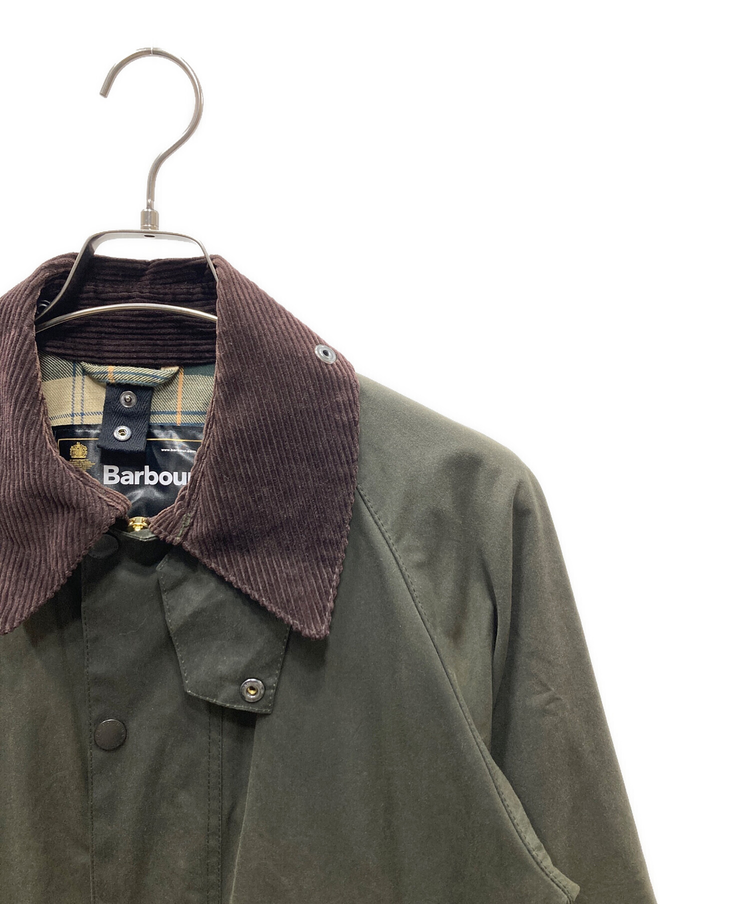 オイルドジャケット 古着 00s Barbour バブアー 緑 BEAUFORT 00s Barbour International A7 Brass L グリーン 英国製 バブアー