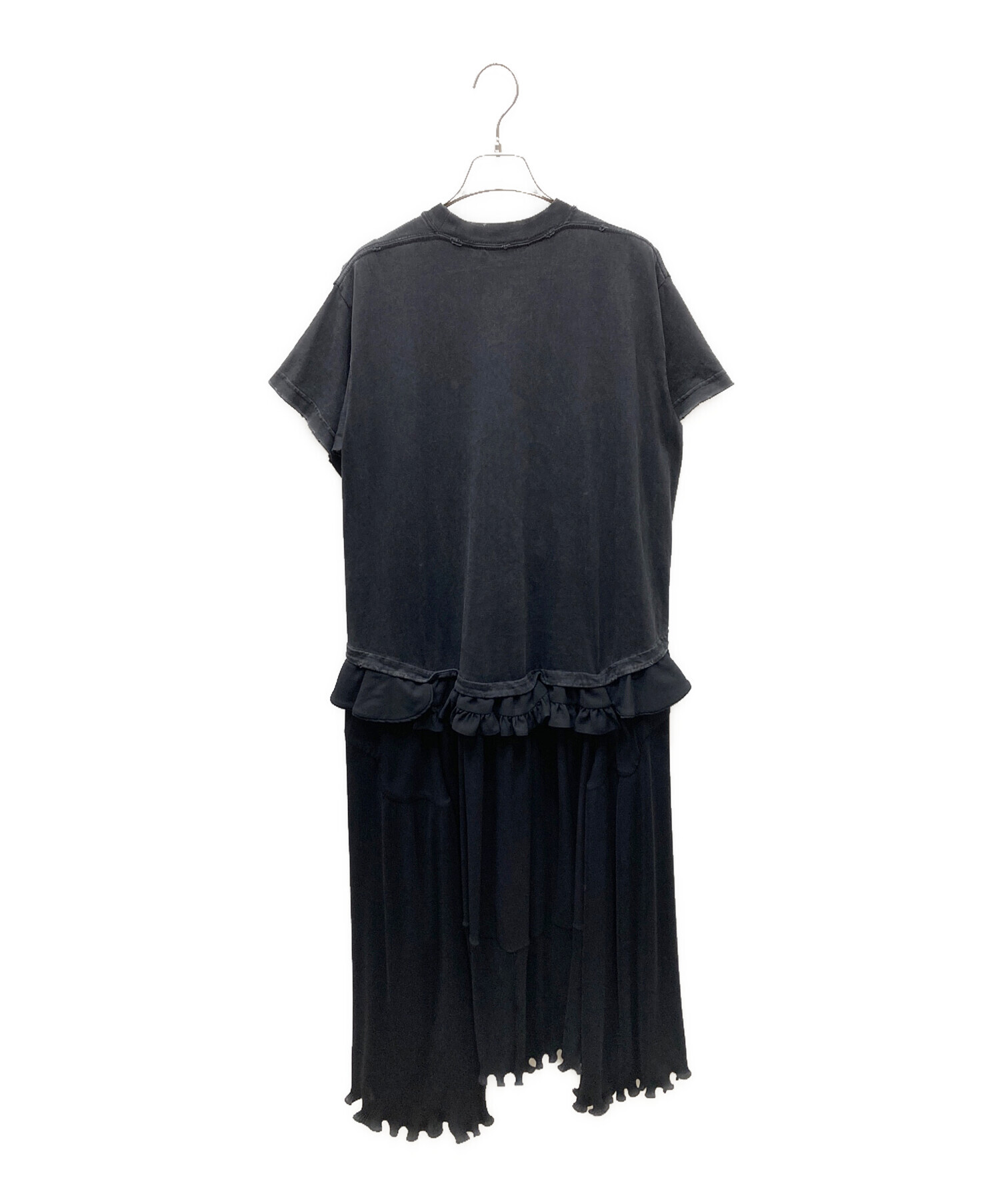 希少 美品 BALENCIAGA バレンシアガ ワンピース チュニック 黒 中古・古着通販】BALENCIAGA (バレンシアガ) 21SS SPORTY B PLEATED
