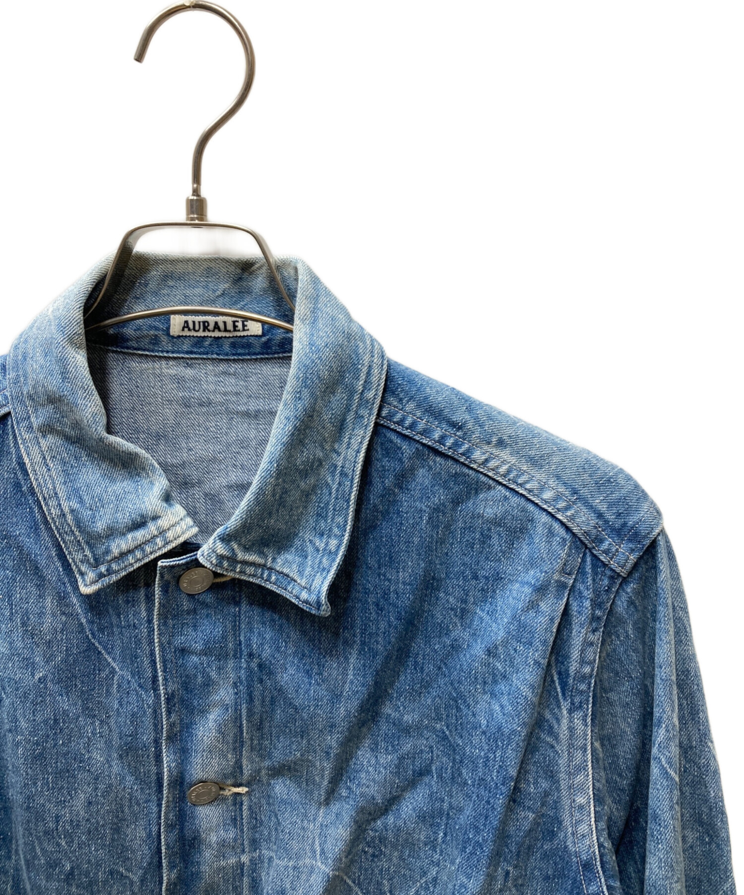【美品】AURALEE デニムジャケット サイズ1 中古・古着通販】AURALEE (オーラリー) Selvedge Faded Light Denim