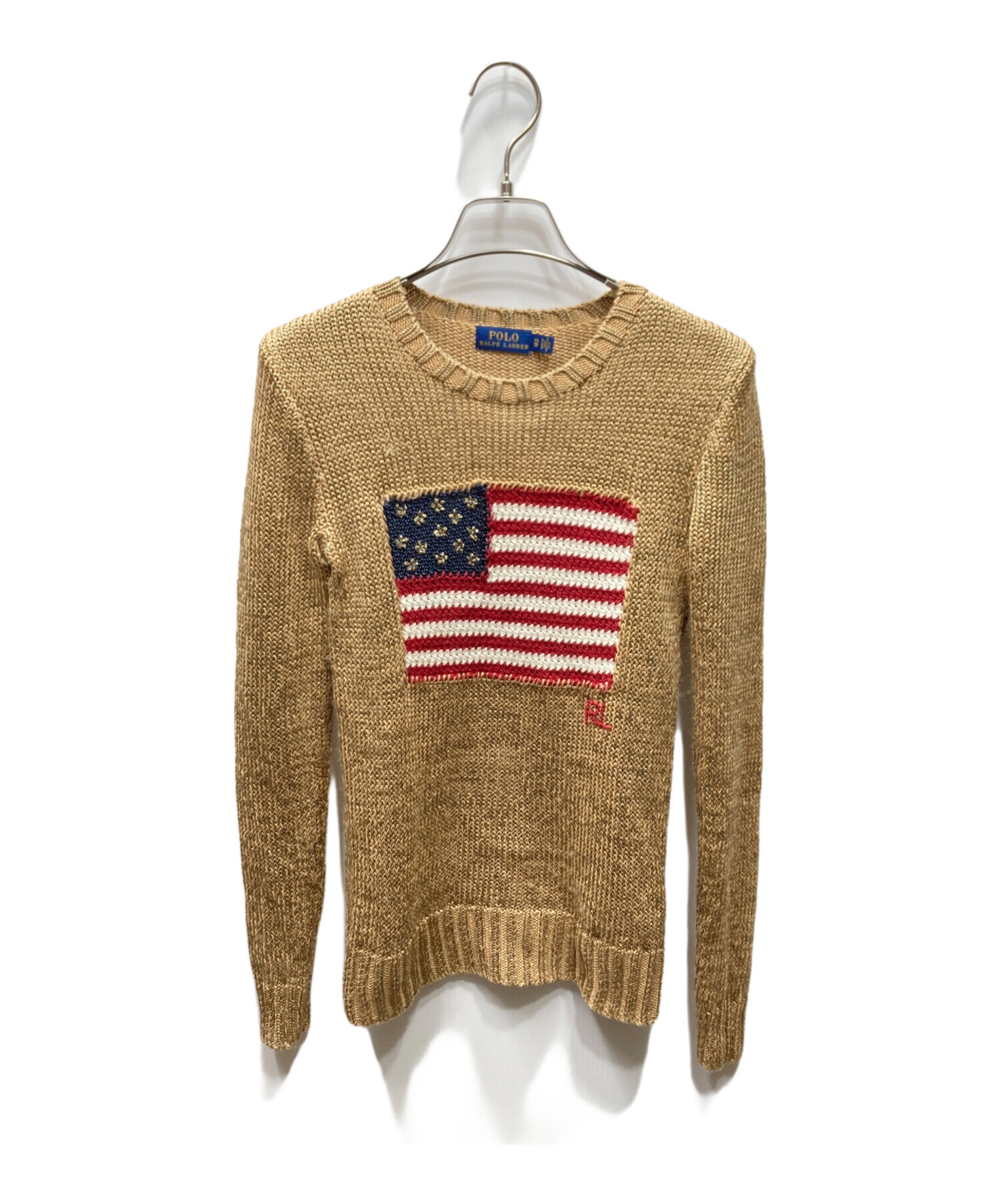24年モデル 美品✨ポロバイラルフローレン 星条旗 サマーニット レディース 中古・古着通販】POLO RALPH LAUREN (ポロ・ラルフローレン) 星条旗