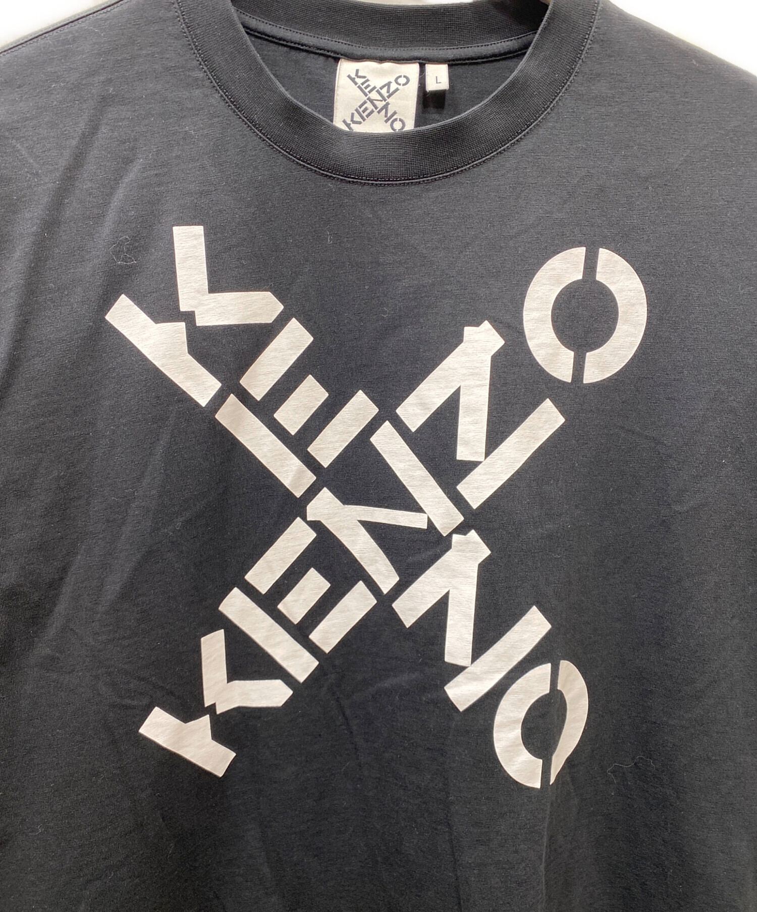 KENZO ケンゾー Tシャツ・カットソー L 黒 【古着】【中古】【送料無料】 KENZO - KENZO ケンゾー Tシャツ・カットソー XS 黒 【古着】【中古