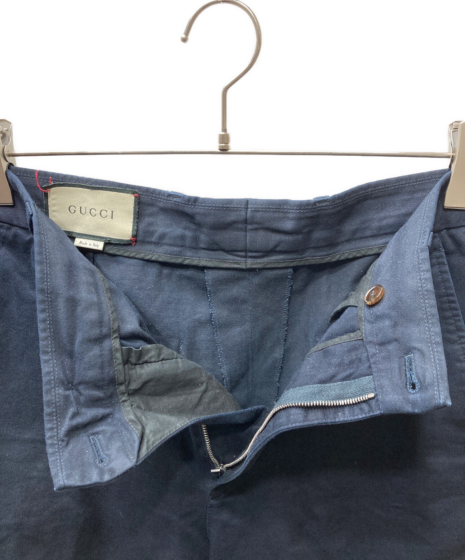 中古・古着通販】GUCCI (グッチ) ハーフパンツ ネイビー サイズ:46