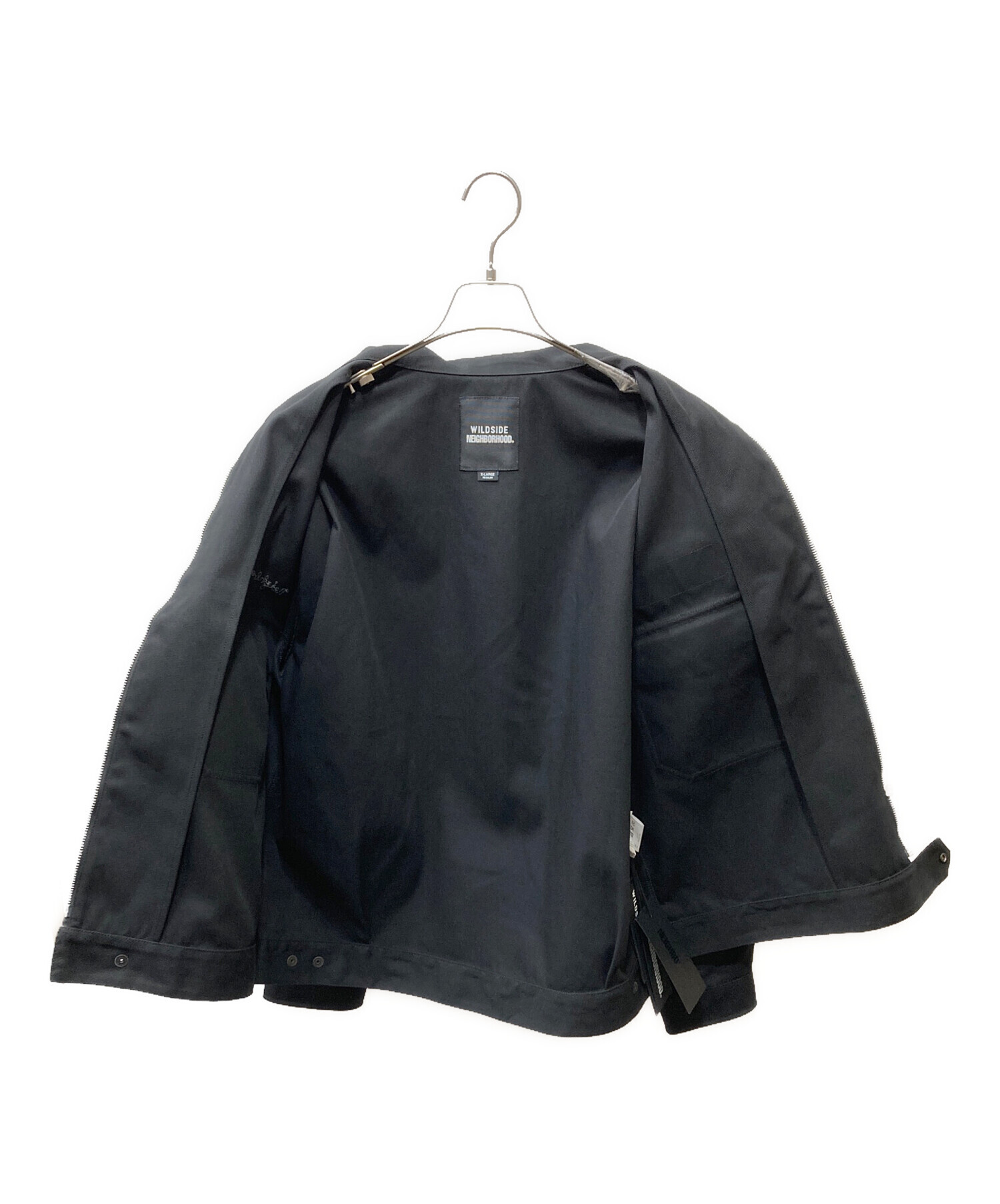 NEIGHBORHOOD ブラック テーラードジャケット ZIP WORK JACKET