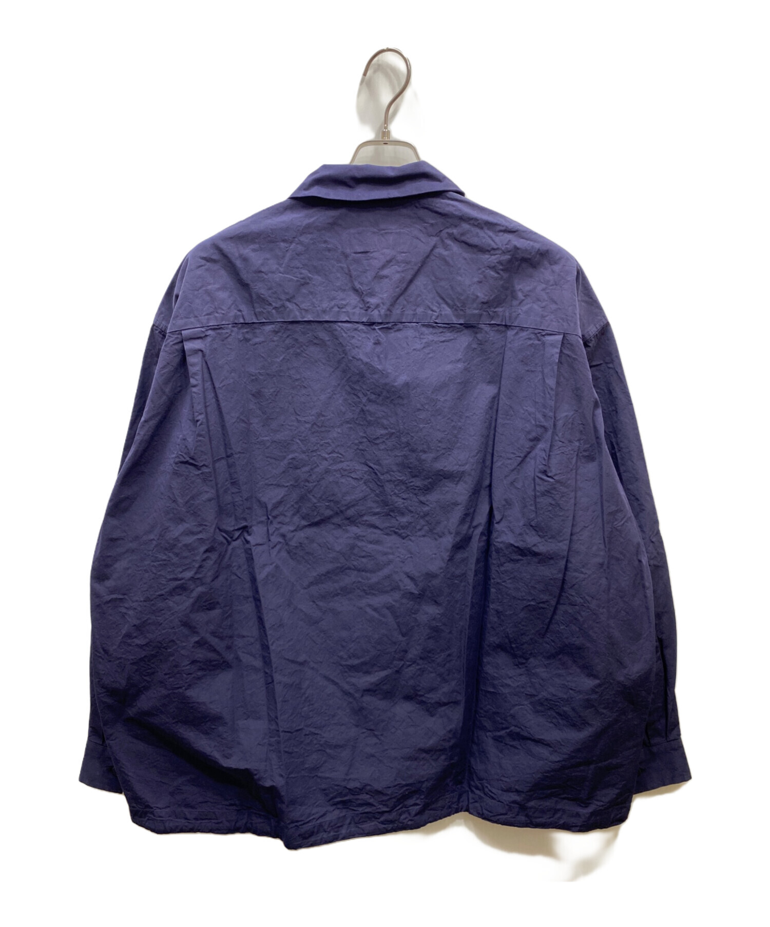 CASEY CASEY コットンシャツ 新品タグ付き　ネイビー 中古・古着通販】CASEY CASEY (ケーシーケーシー) VOLT SHIRT ヴォルト
