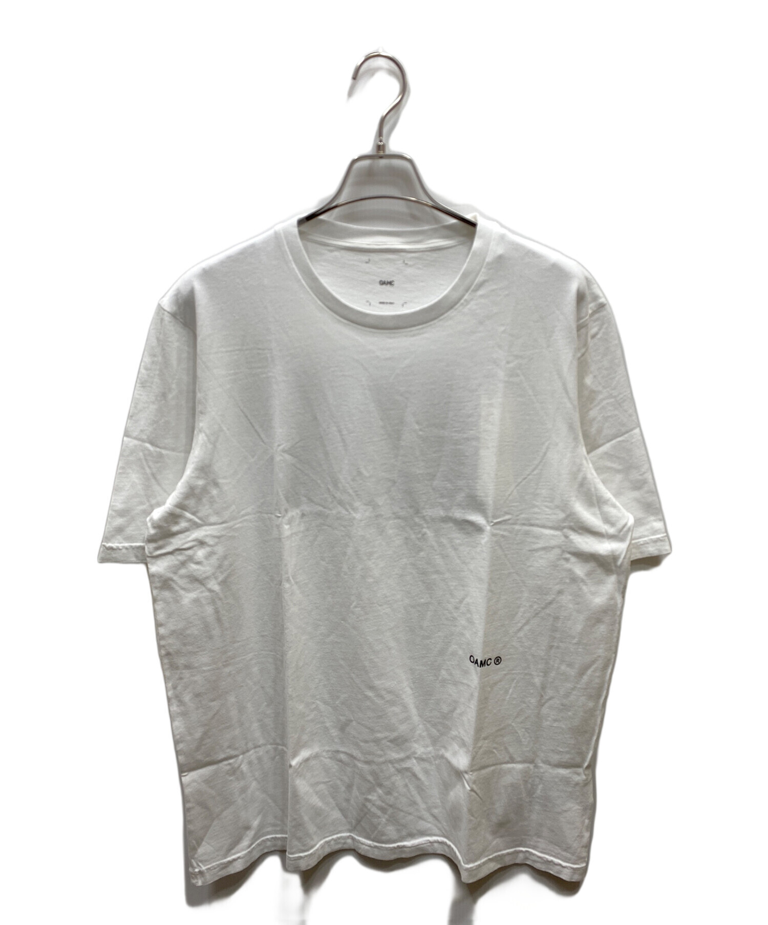 中古・古着通販】OAMC (オーエーエムシー) プリントTシャツ ホワイト 
