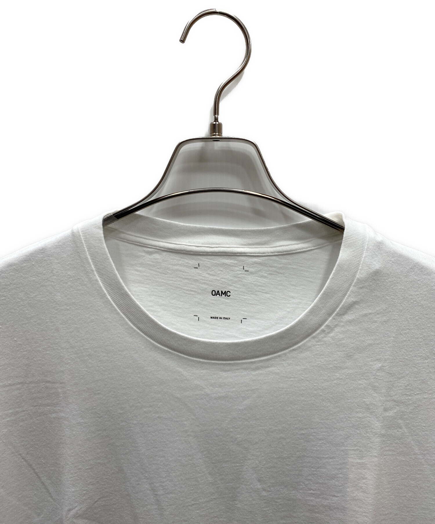 中古・古着通販】OAMC (オーエーエムシー) プリントTシャツ ホワイト 