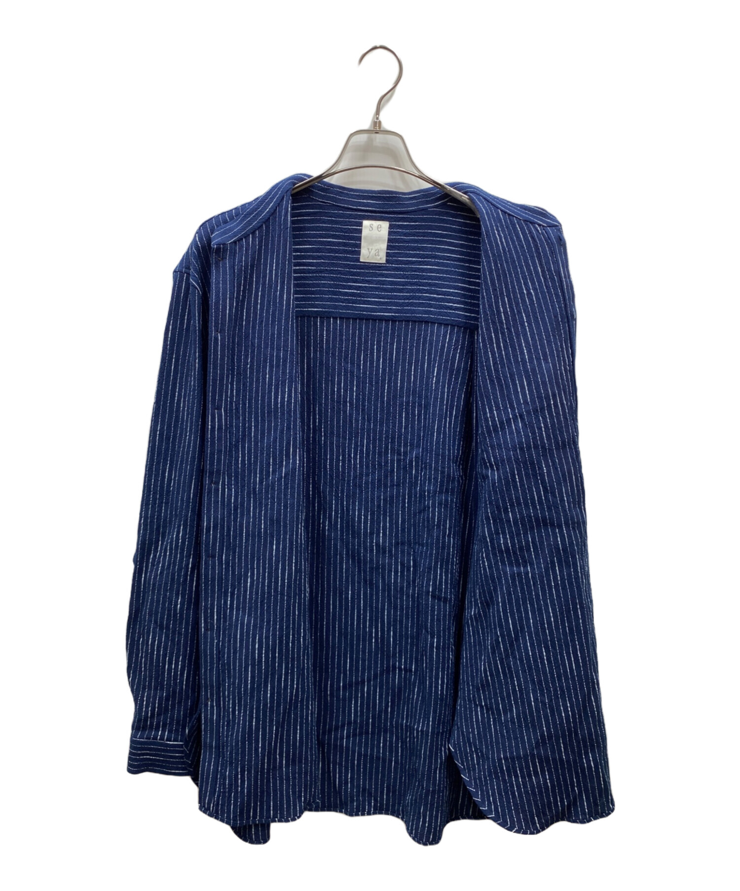 中古・古着通販】seya. (セヤ) KURTA SHIRT VEGETALDYED NEPPED COTTON