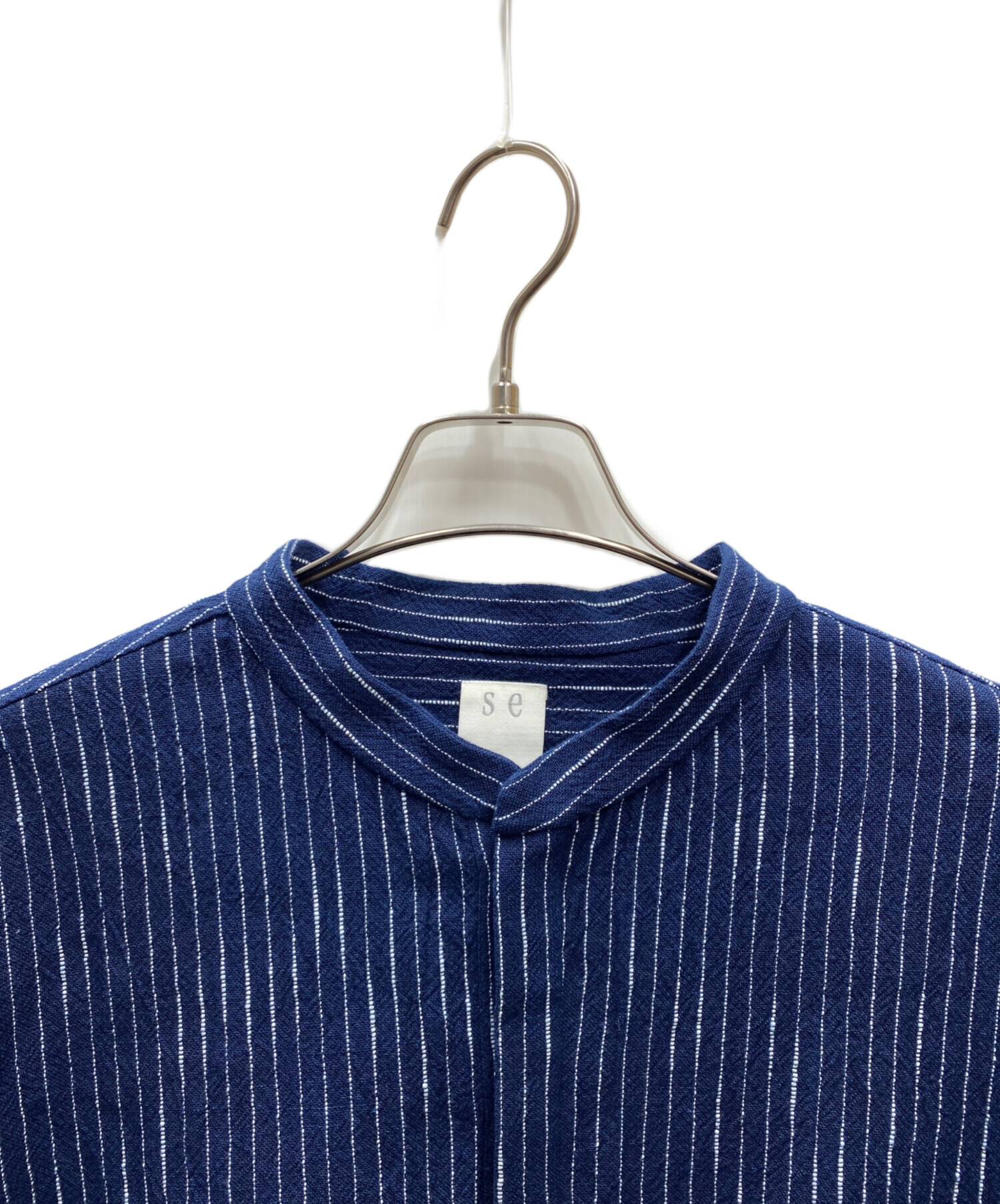 中古・古着通販】seya. (セヤ) KURTA SHIRT VEGETALDYED NEPPED COTTON