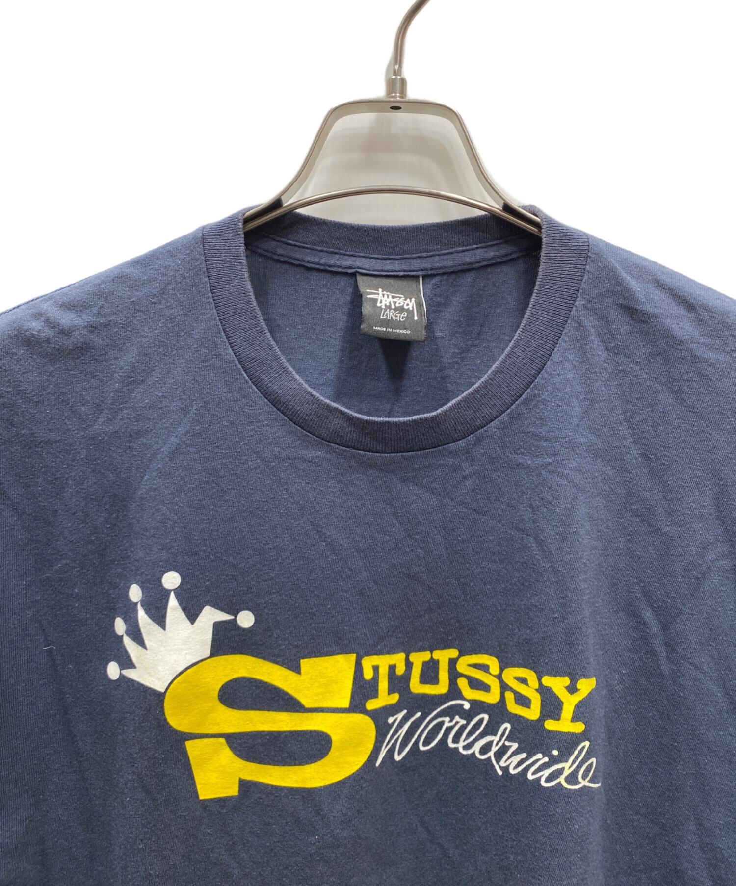 中古・古着通販】stussy (ステューシー) プリントTシャツ ネイビー