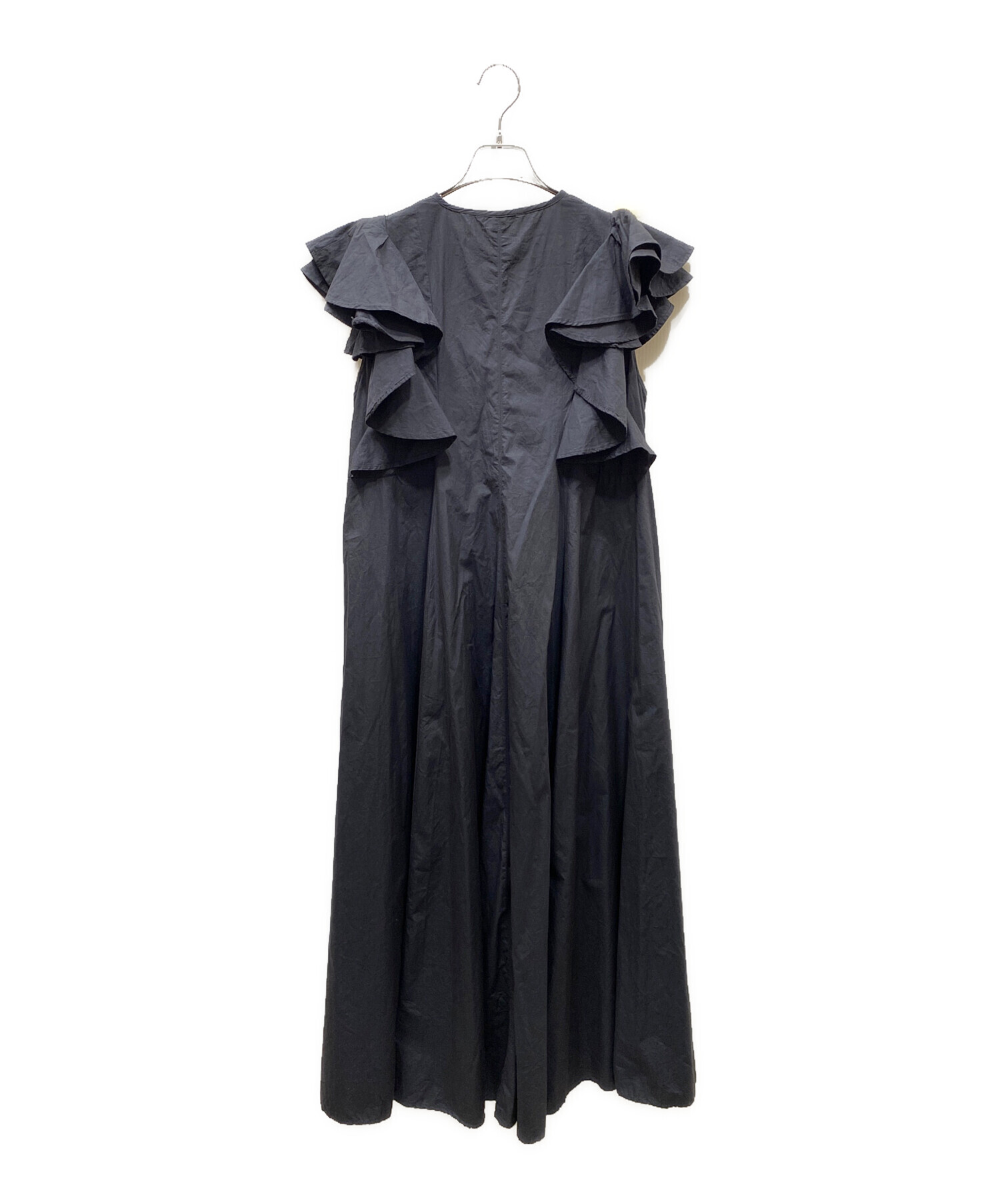 Curensology(カレンソロジー)ポプリンラッフルワンピース 中古・古着通販】Curensology (カレンソロジー) ポプリンラッフル