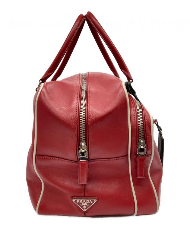 けい！　Ｕｓｅｄ　ＰＲＡＤＡ　赤タグ　大型ボストンバッグ　ＢＫ系 プラダ(PRADA) 中古 ボストンバッグ | 通販・人気ランキング - 価格.com
