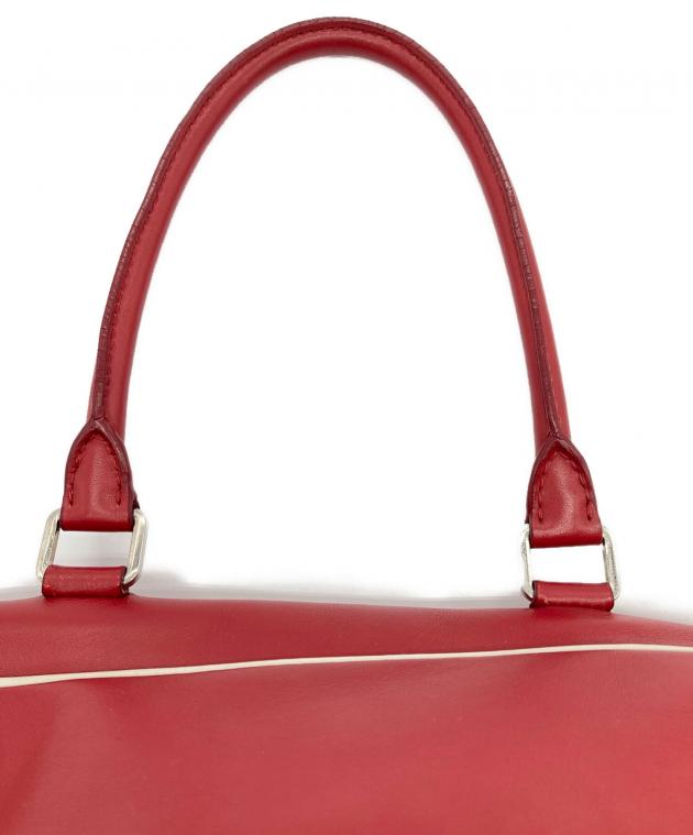 中古・古着通販】PRADA (プラダ) レザーボーリングバッグ レッド