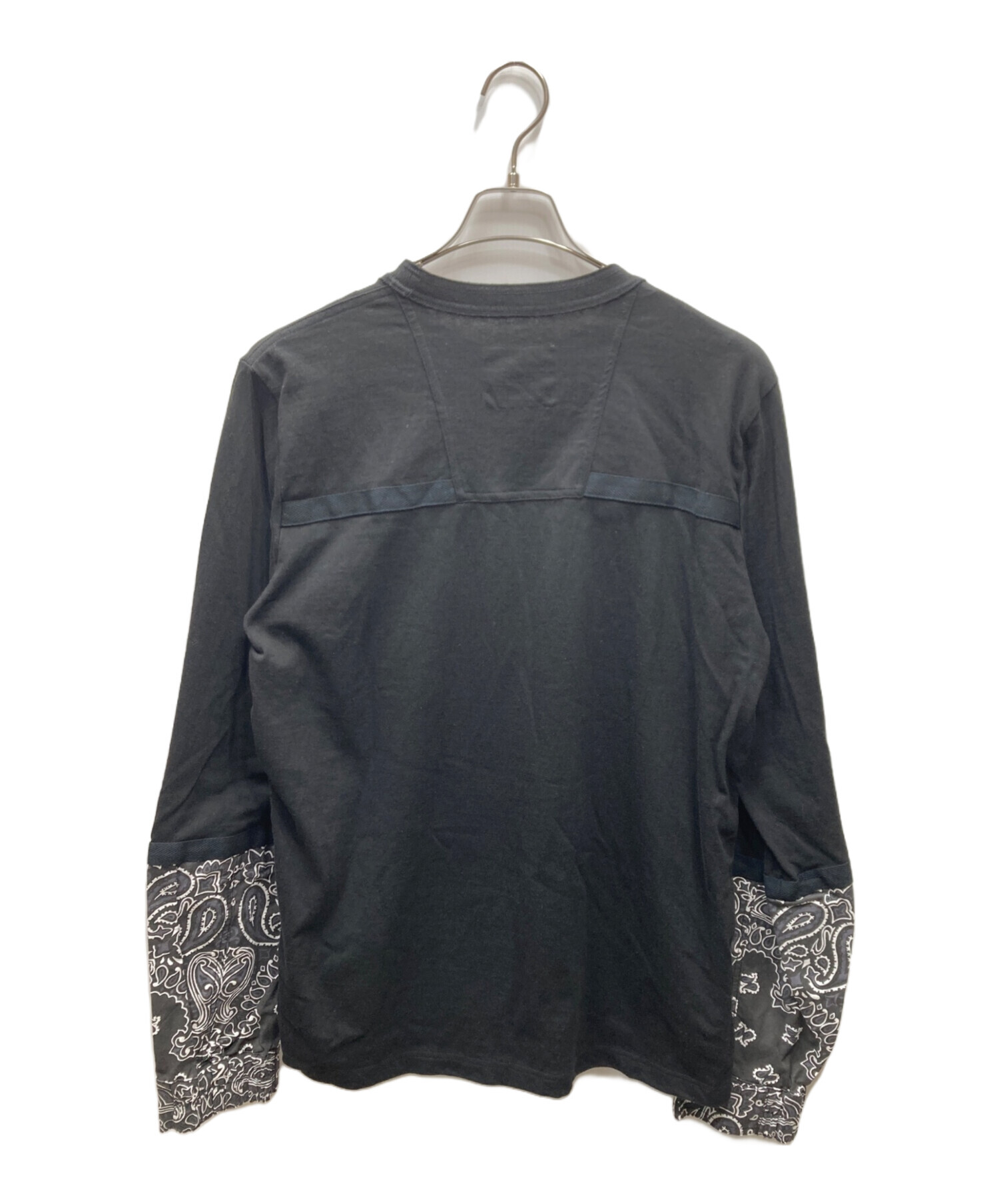 中古・古着通販】sacai (サカイ) 長袖カットソー ブラック サイズ:3 