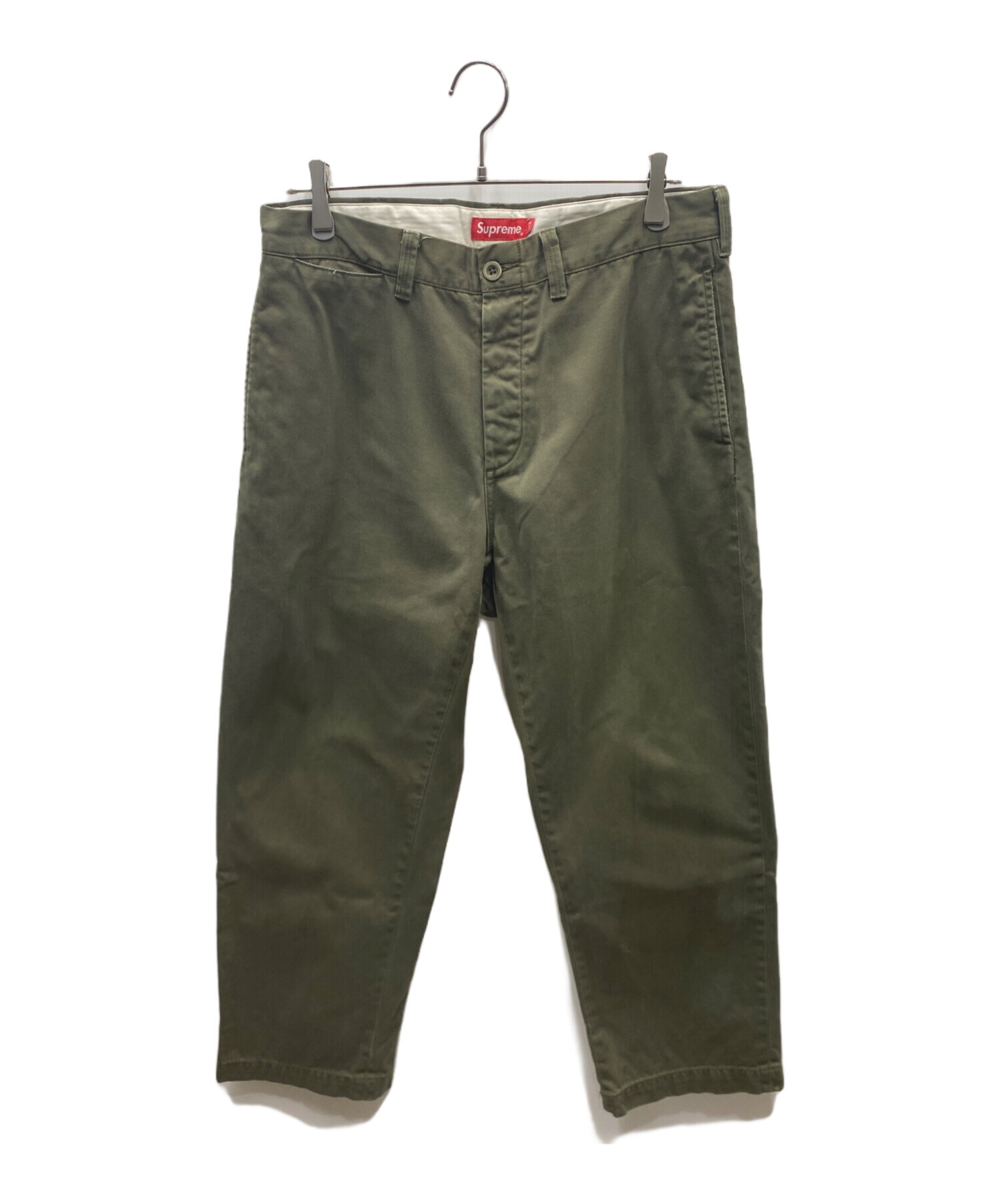 シュプリーム　カーゴパンツ　32 Supreme - 32 Supreme Cargo Pant olive 21SS カーゴパンツの通販 by