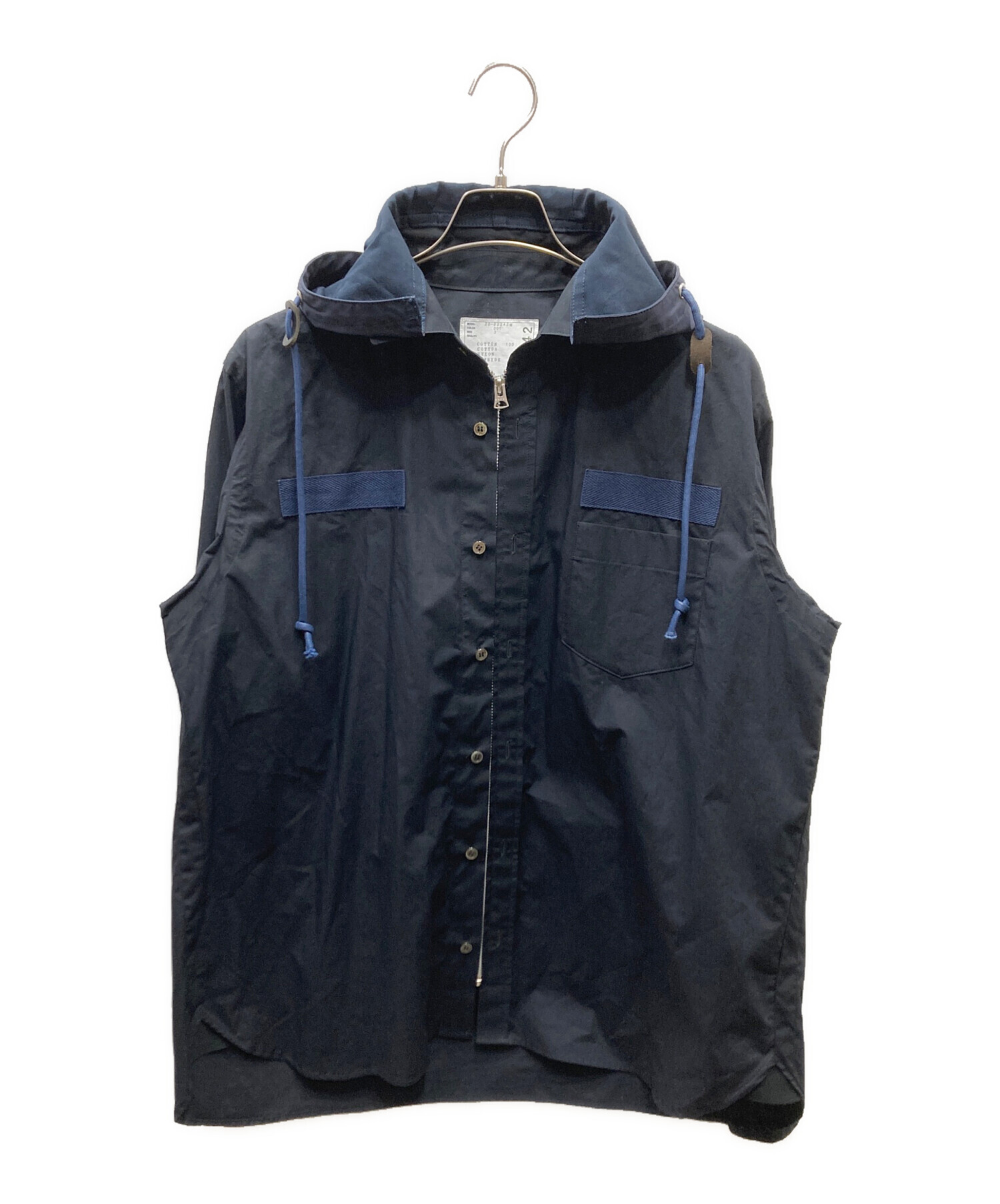 中古・古着通販】sacai (サカイ) コットンポプリンジップフーディ