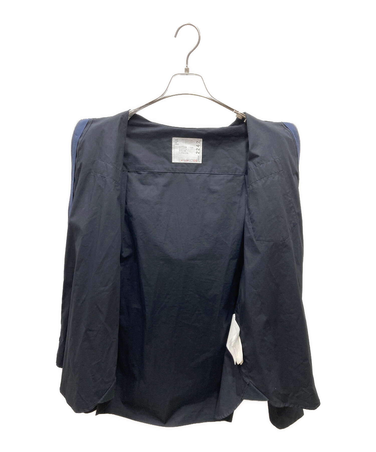 中古・古着通販】sacai (サカイ) コットンポプリンジップフーディ