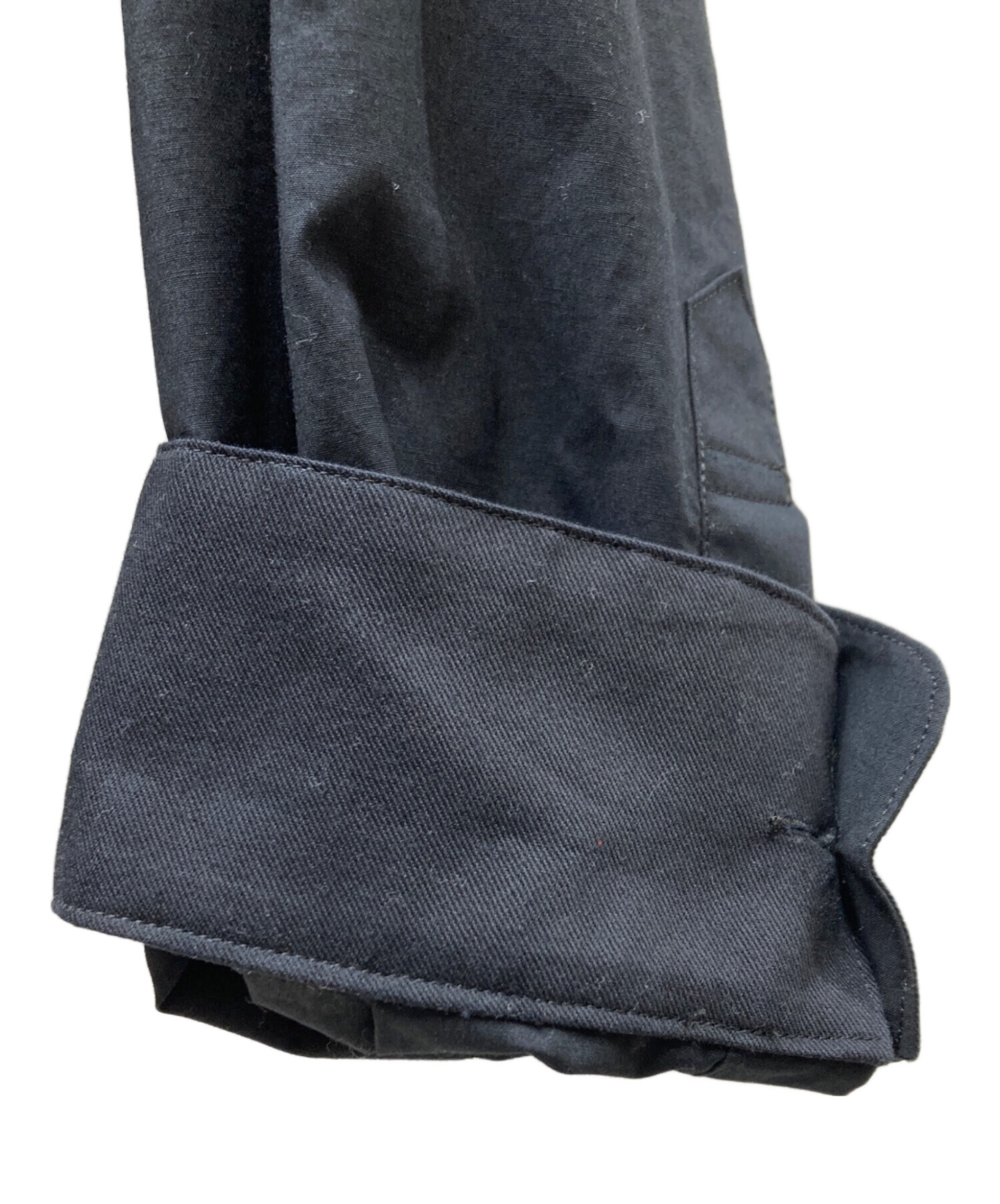 sacai フード付きネイビー・オリーブジャンパー サイズ3 中古・古着通販】sacai (サカイ) コットンポプリンジップフーディ
