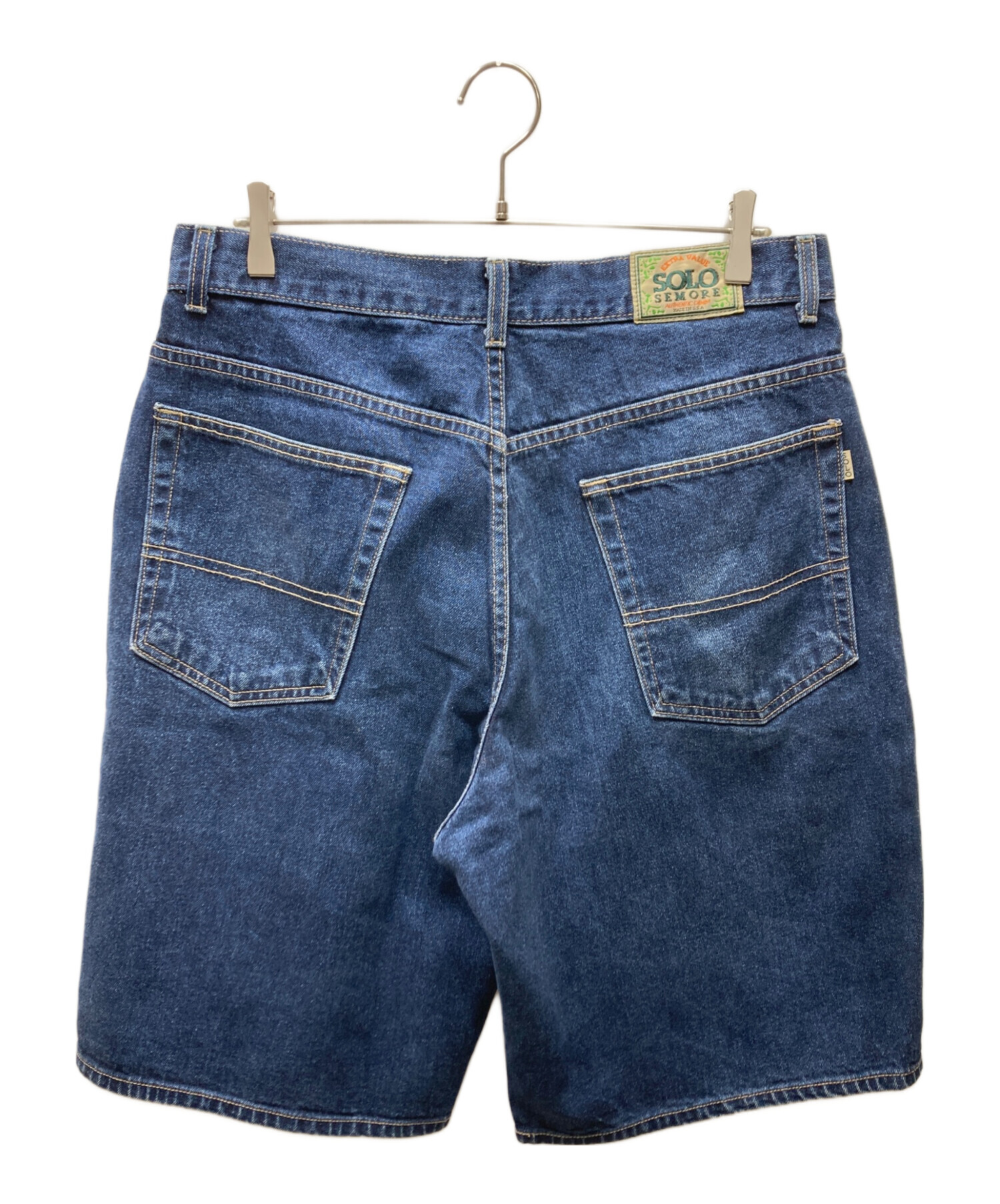 中古・古着通販】SOLO SEMORE (ソロセモア) バギーデニムパンツ ブルー