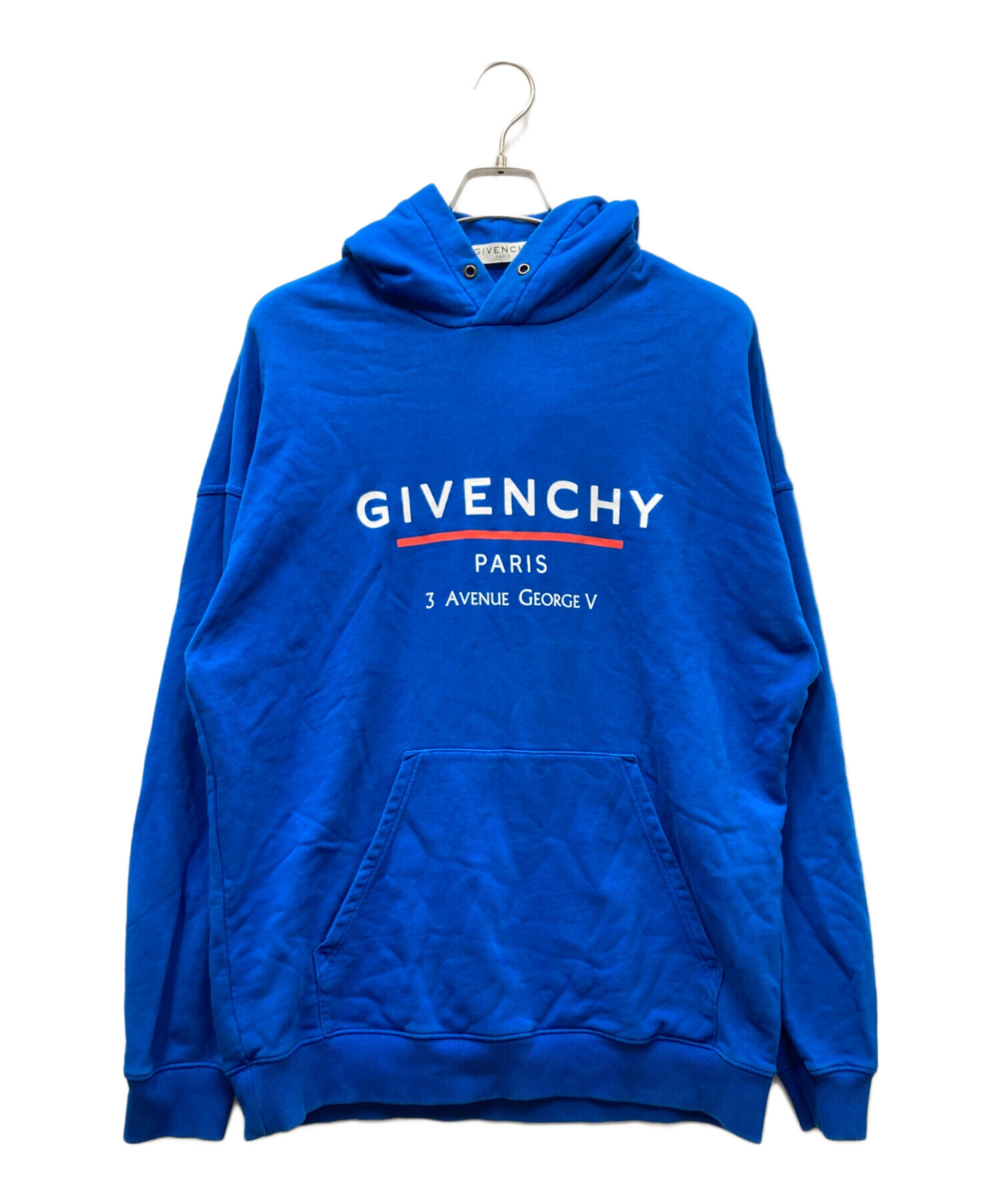 GIVENCHY ダメージ　水色　ブルー　パーカー 中古・古着通販】GIVENCHY (ジバンシィ) Address Hoodie プルオーバー