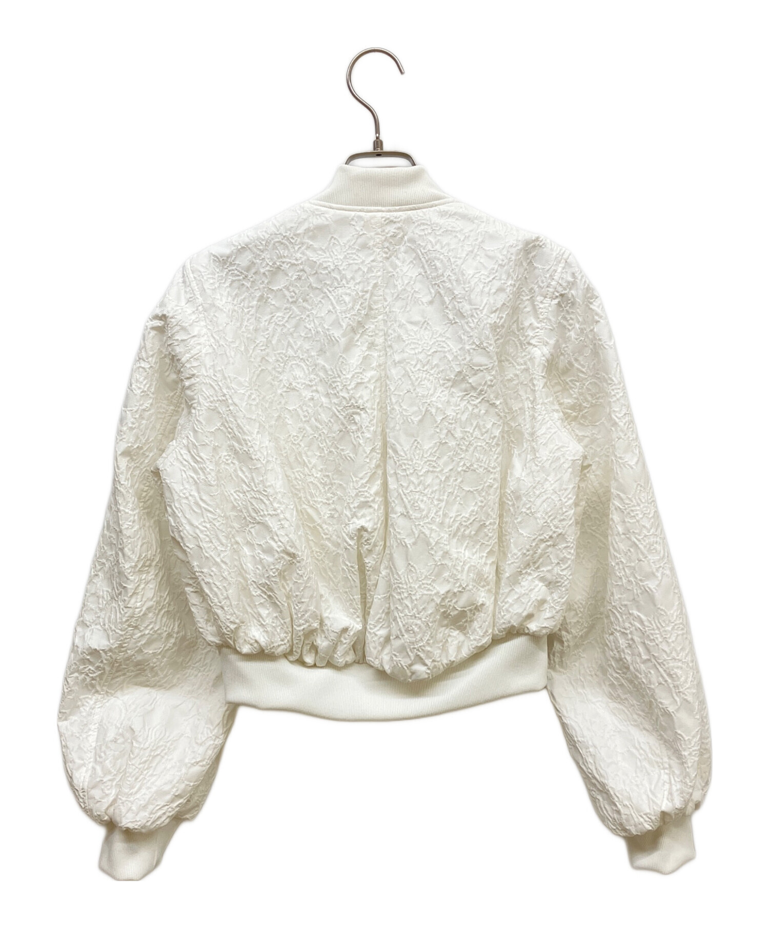 中古・古着通販】cygne (シーニュ) ジャガードブルゾン ホワイト