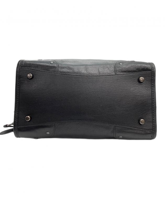 中古・古着通販】COACH (コーチ) 2WAY レザー ボストンバッグ ブラック