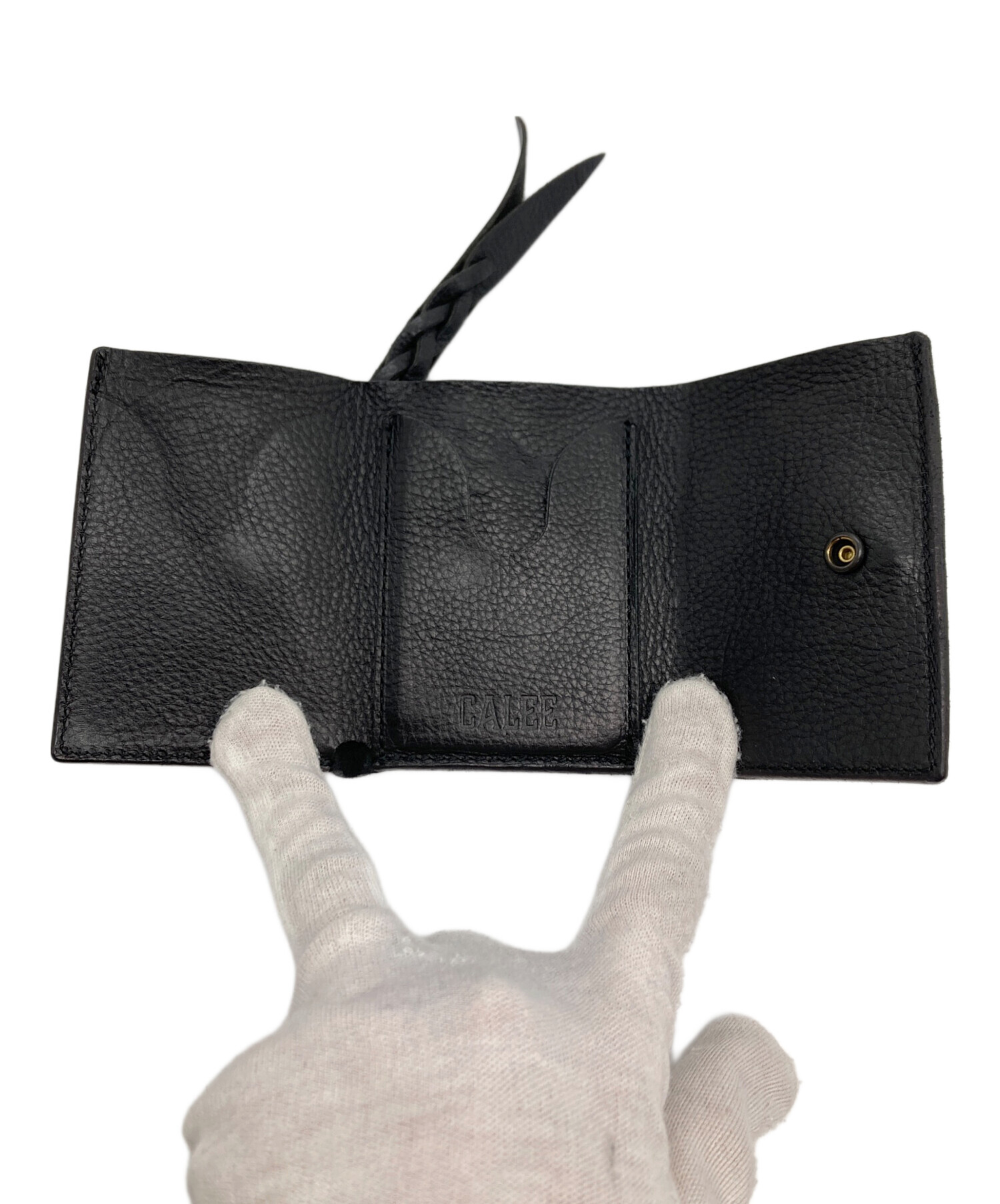 中古・古着通販】CALEE (キャリー) PLANE LEATHER MULTI WALLET STUDS