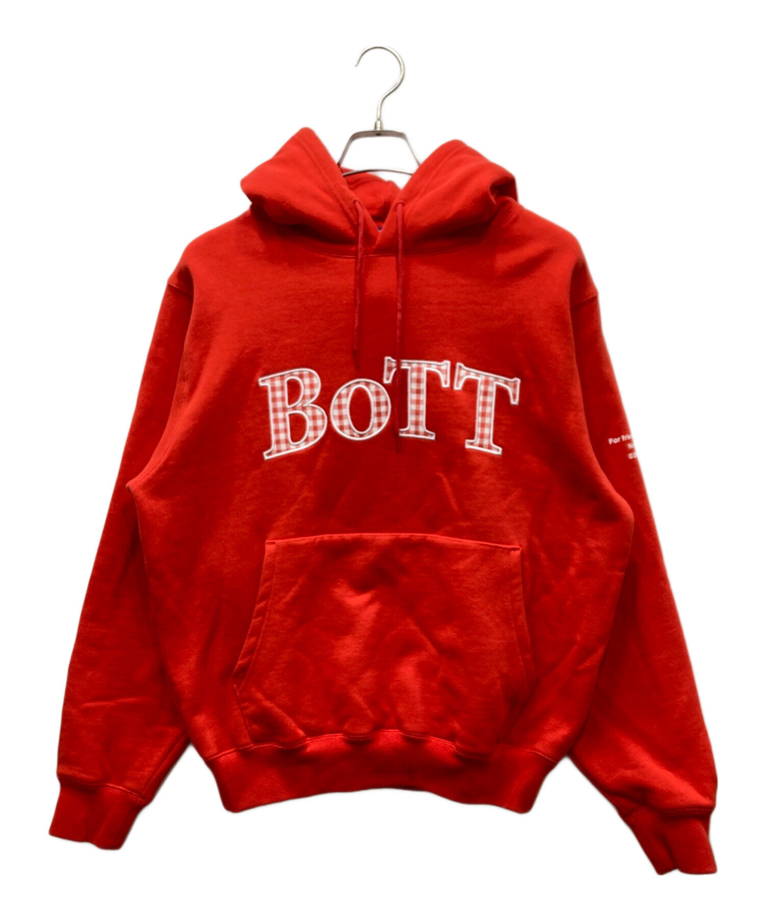 BoTT パーカー レッド Mサイズ 中古・古着通販】BoTT (ボット) OG Logo Hoodie/ロゴパーカー レッド