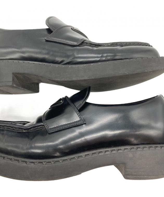 中古・古着通販】PRADA (プラダ) ブラッシュドレザー ローファー