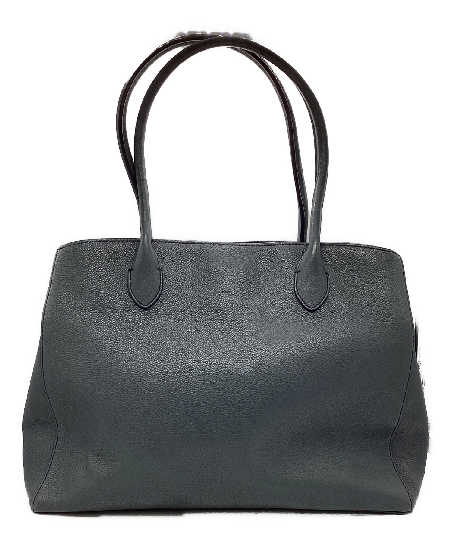 MOTHERHOUSE レザートートバッグ グレー 中古・古着通販】MOTHERHOUSE (マザーハウス) Rin Tote L レザートート