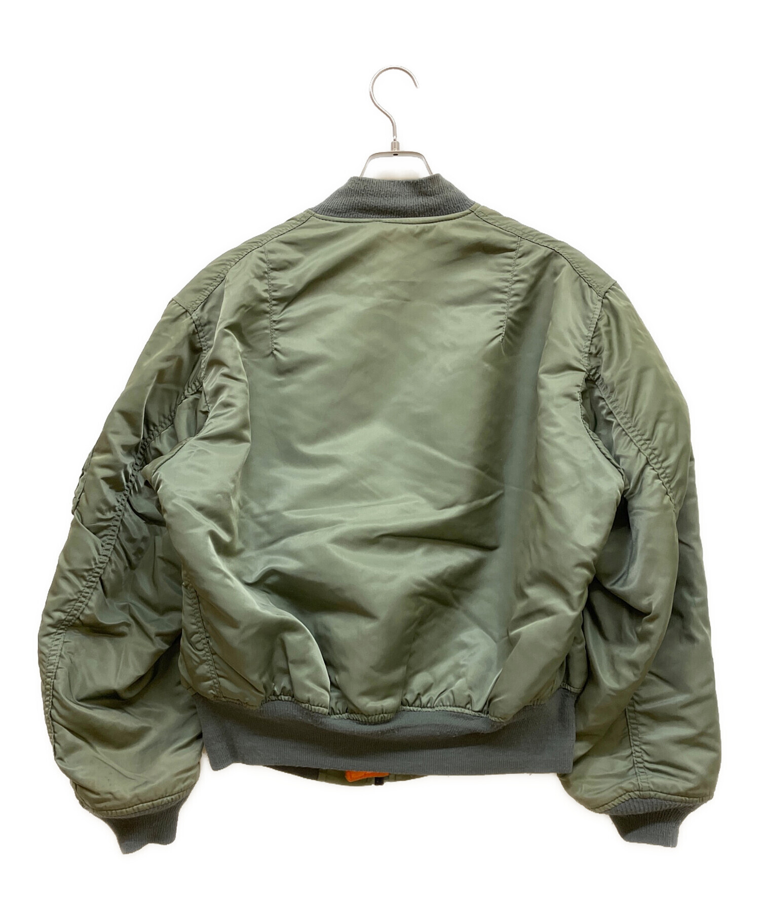 中古・古着通販】ALPHA (アルファ) MA-1ジャケット グリーン サイズ