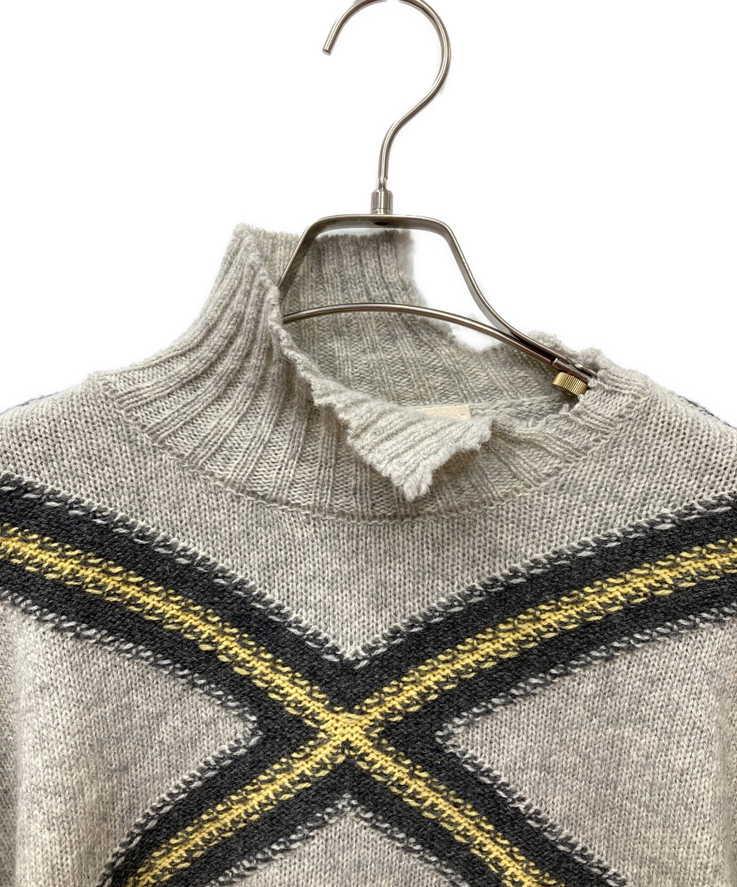 中古・古着通販】MARNI (マルニ) ダメージデザインモックネックニット