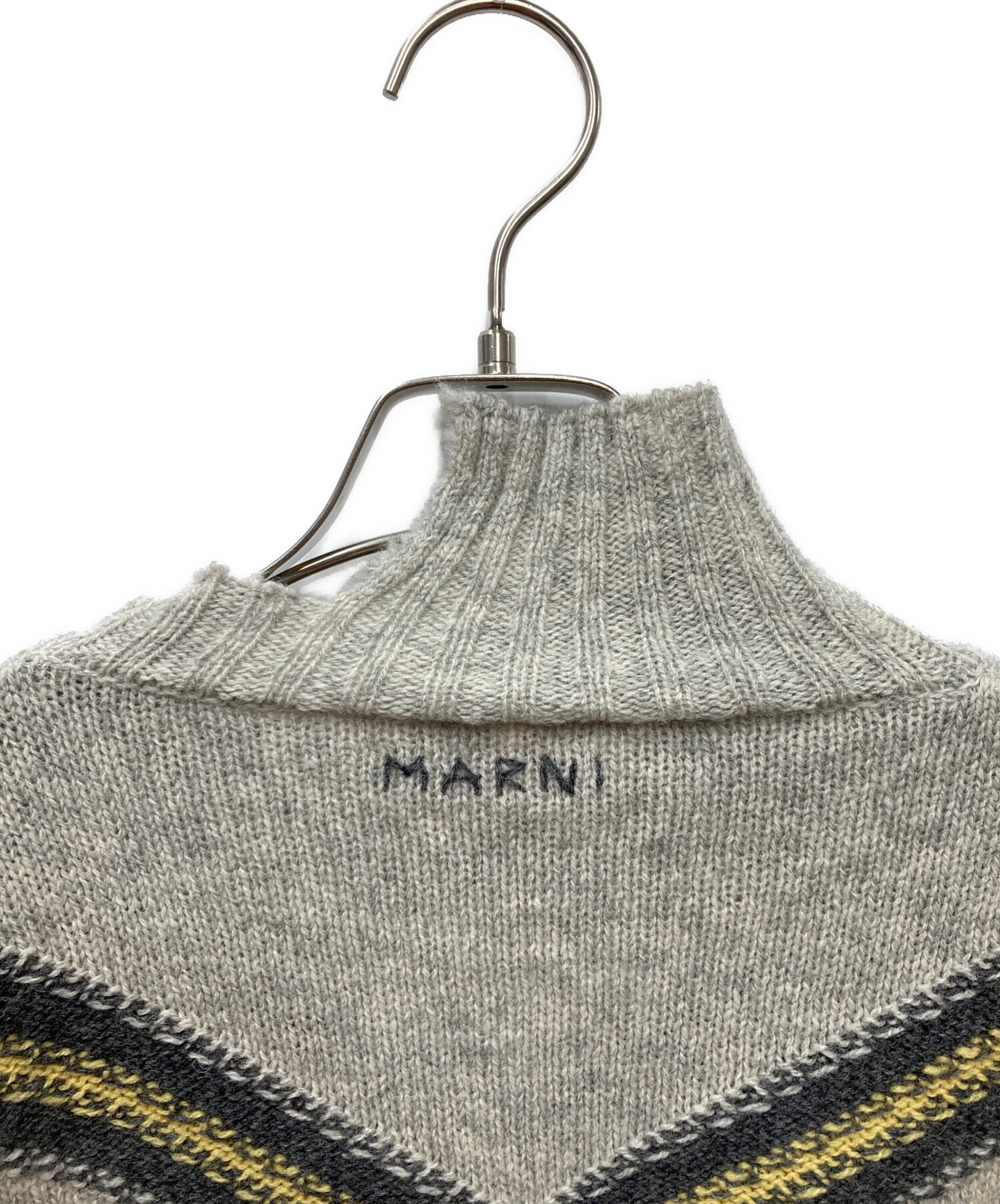 中古・古着通販】MARNI (マルニ) ダメージデザインモックネックニット