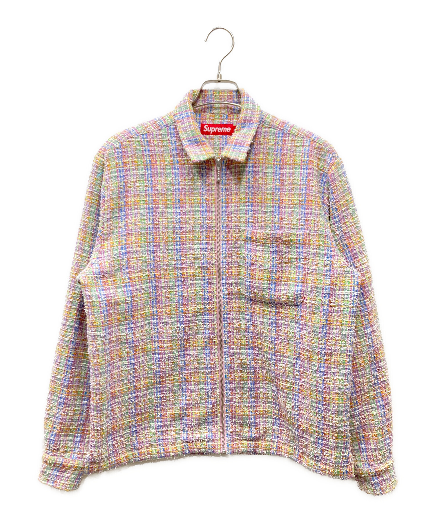 シュプリーム　ジップアップシャツ 中古・古着通販】SUPREME (シュプリーム) Boucle Zip Up Shirt ジップ
