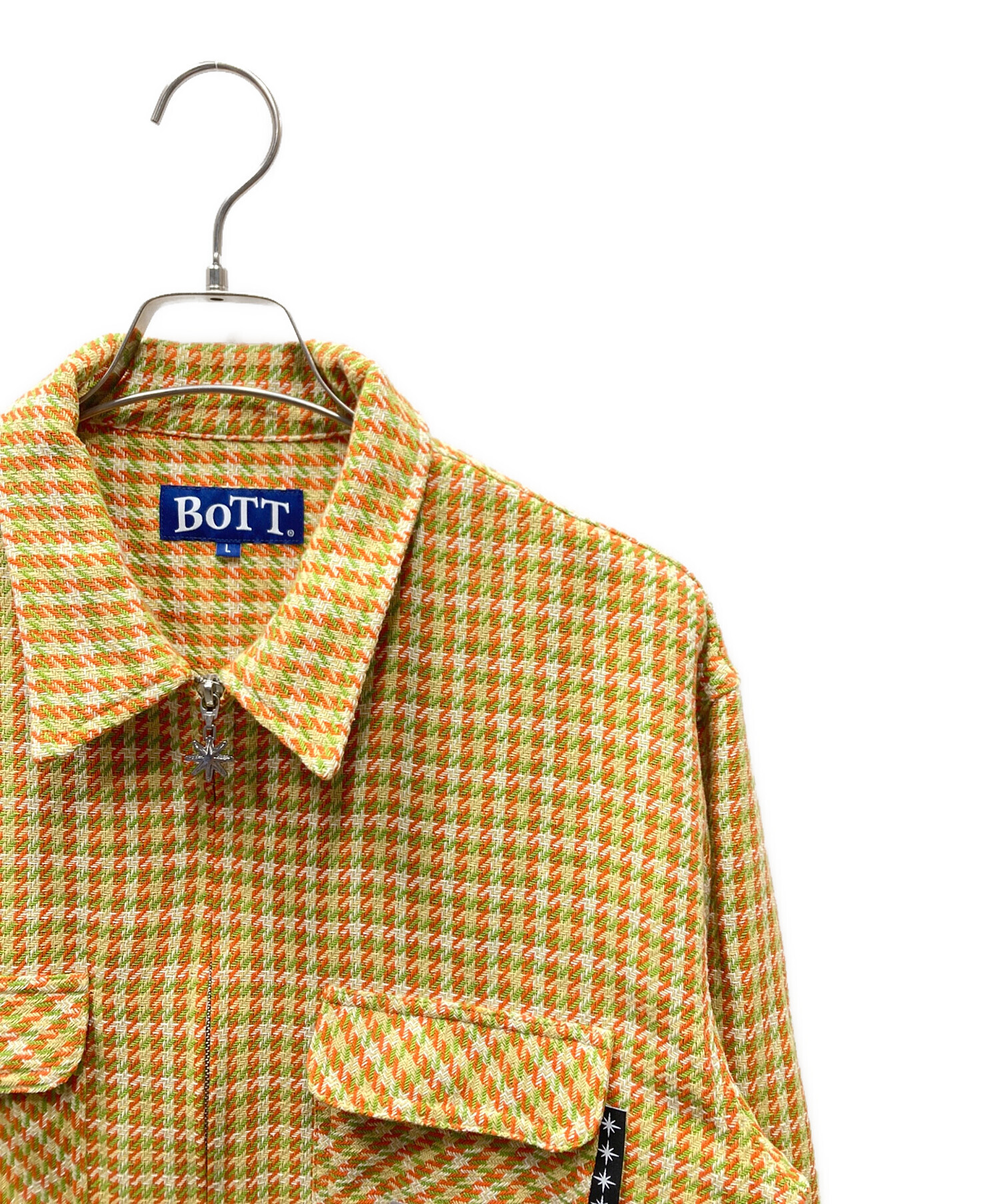 中古・古着通販】BoTT (ボット) Zip-up Flannel Shirt ジップアップ