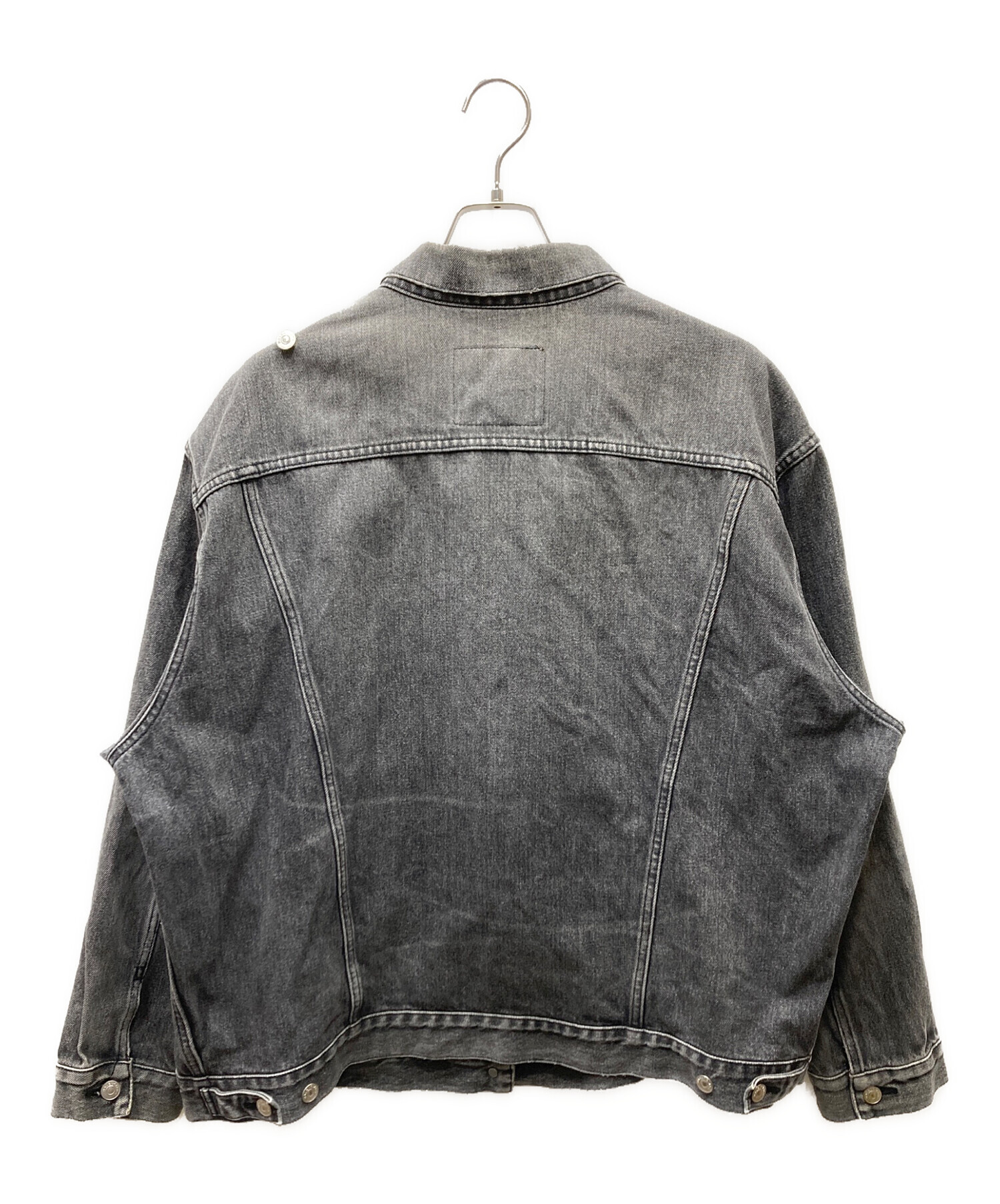 BALENCIAGA グレー デニムジャケット34 中古・古着通販】BALENCIAGA (バレンシアガ) デニムジャケット