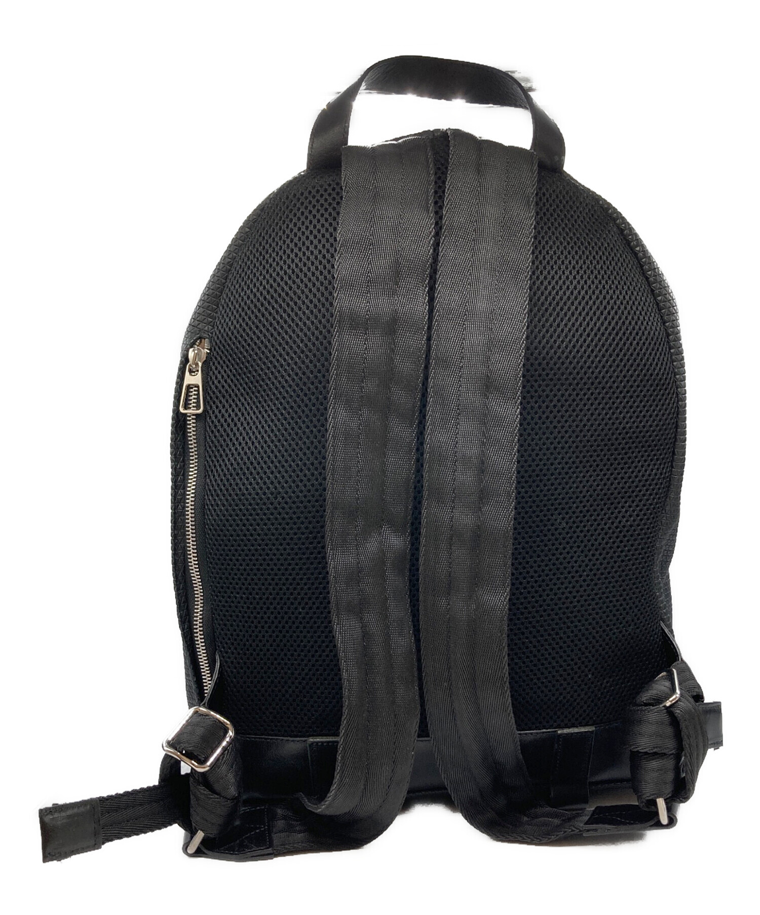 中古・古着通販】MANIUNO (マニウノ) レザーリュック ブラック サイズ 