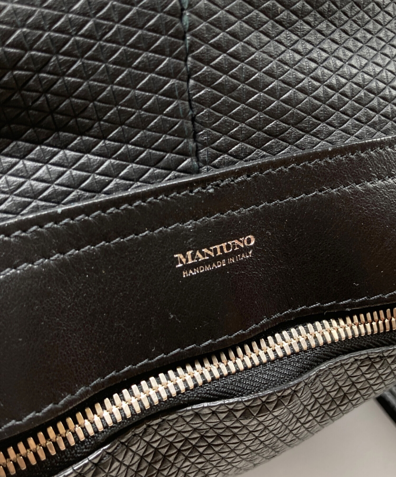 中古・古着通販】MANIUNO (マニウノ) レザーリュック ブラック サイズ 