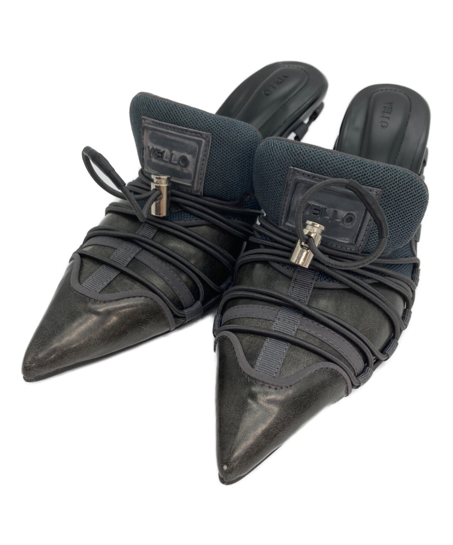 YELLO ミュール 中古・古着通販】YELLO (イエロ) CARBON SHIFT MULES ミュール