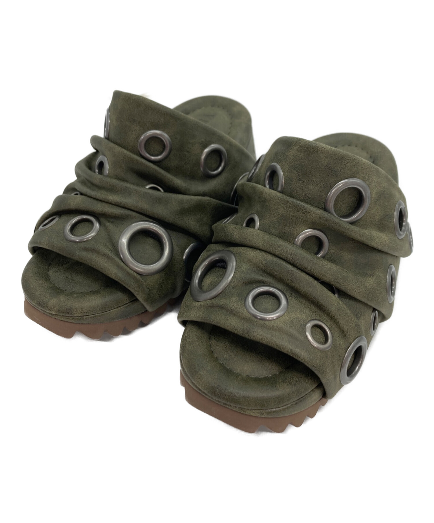 中古・古着通販】YELLO (イエロ) MARTE SANDALS サンダル カーキ