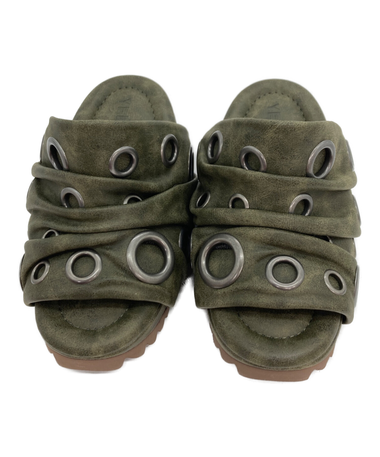中古・古着通販】YELLO (イエロ) MARTE SANDALS サンダル カーキ 