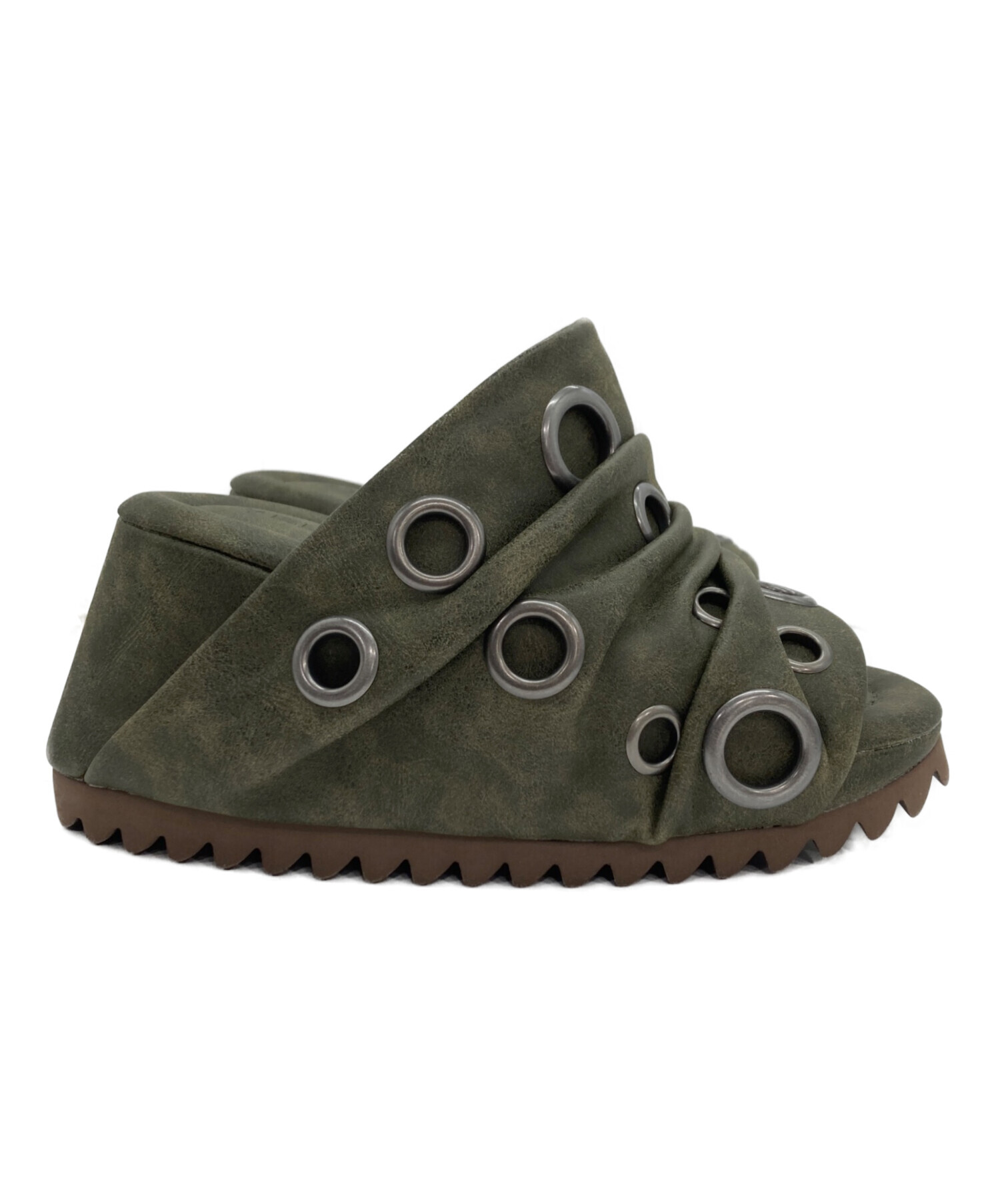 中古・古着通販】YELLO (イエロ) MARTE SANDALS サンダル カーキ 