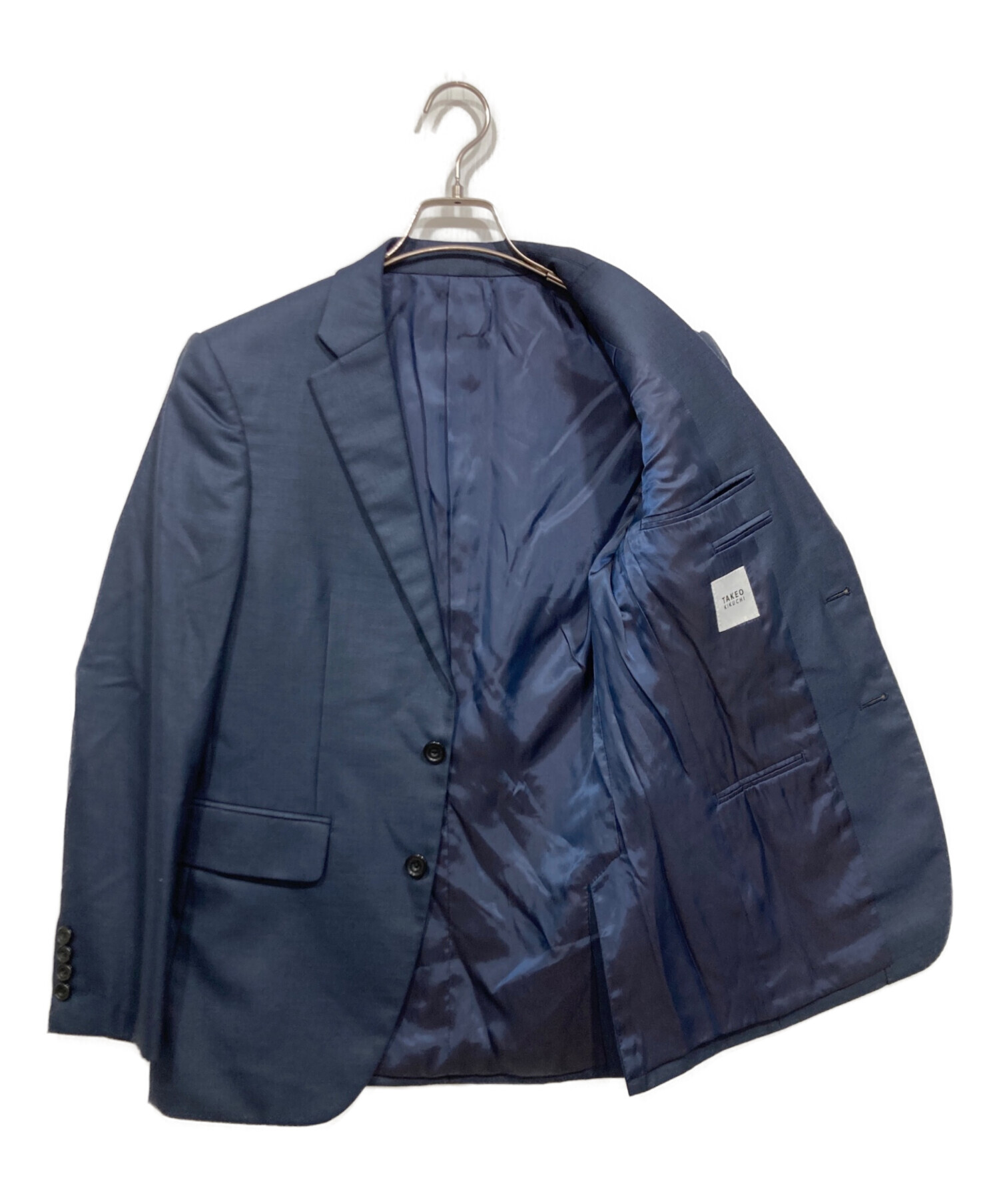 中古・古着通販】TAKEO KIKUCHI (タケオキクチ) 3Pスーツ ネイビー