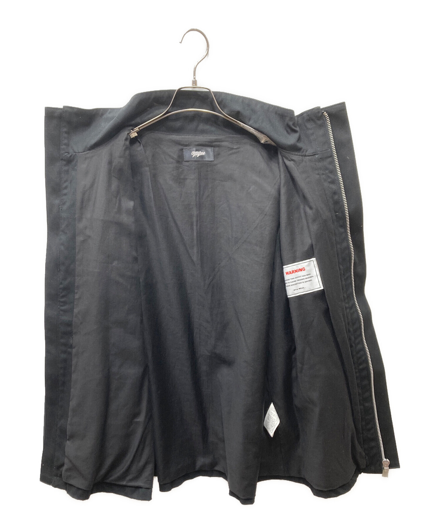 中古・古着通販】MYNE (マイン) ハイネックダックジャケット ブラック