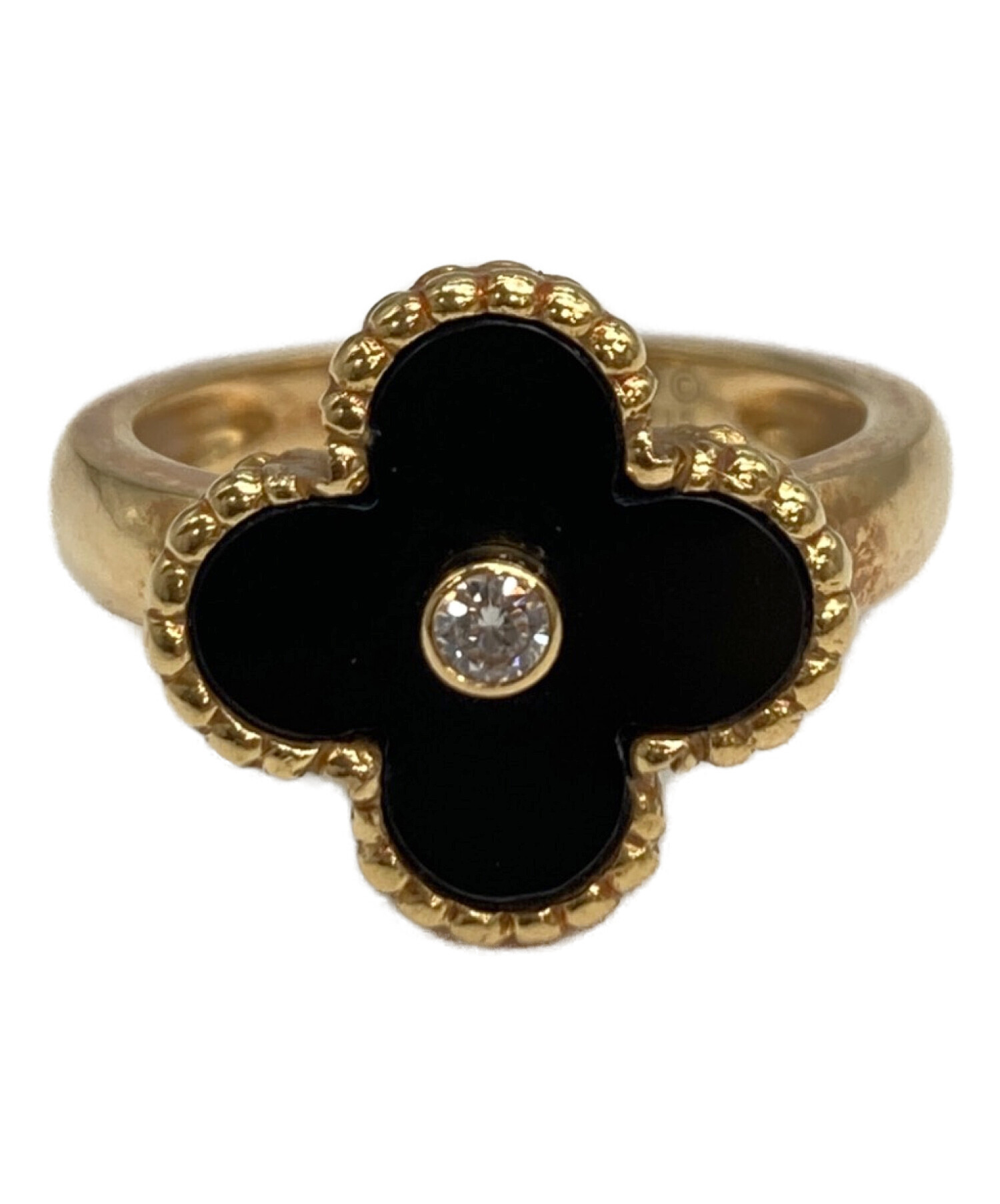 アルハンブラ オニキス 57 リング 中古・古着通販】VAN CLEEF & ARPELS (ヴァンクリーフ＆アーペル