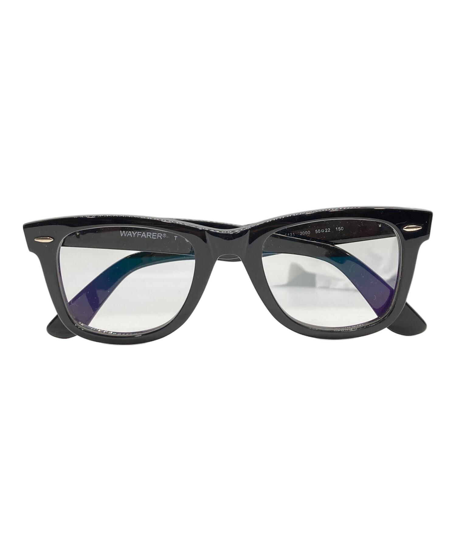 Ray-Ban 伊達メガネ レンズなし フレームのみ RB5121 レイバン 中古・古着通販】RAY-BAN (レイバン) RB5121 伊達眼鏡 ブラック サイズ