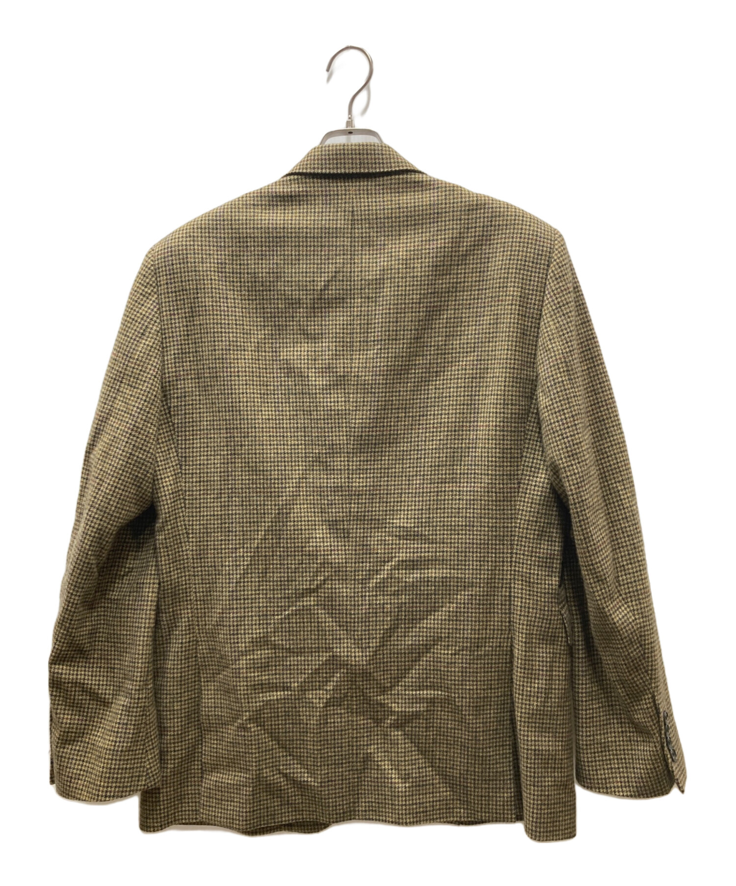 【未使用級】ラルフローレン 千鳥格子柄 ウール ロングコート フード ブラウン 中古・古着通販】RALPH LAUREN (ラルフローレン) 現行タグ 千鳥格子