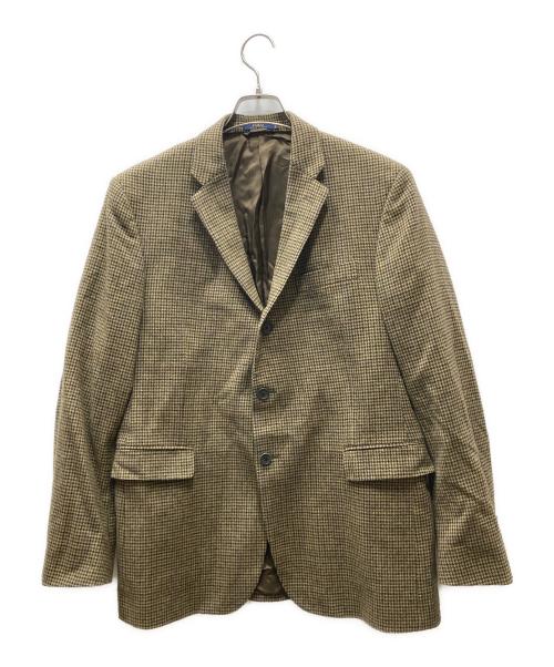 ラルフローレン　リネンジャケット　千鳥格子柄　ベージュ　リバーシブル　美品 中古・古着通販】RALPH LAUREN (ラルフローレン) 現行タグ 千鳥格子